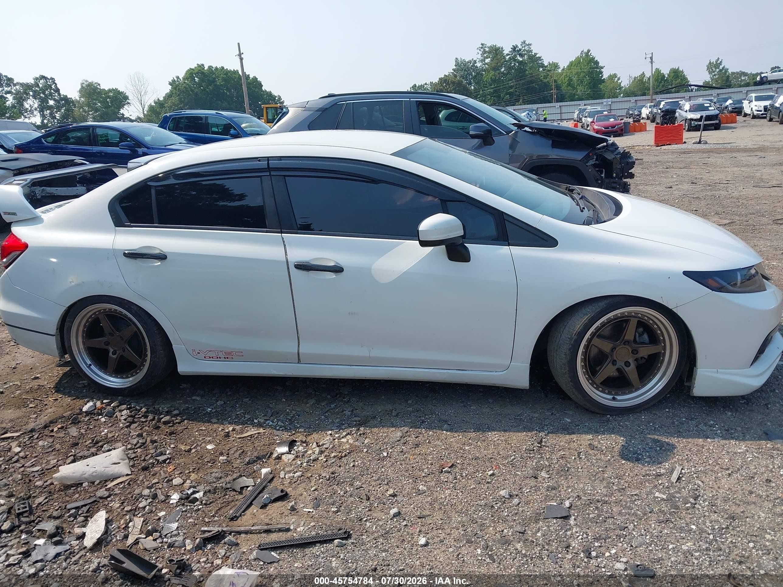 2014 Honda Civic Lx White vin: 19XFB2F53EE052871