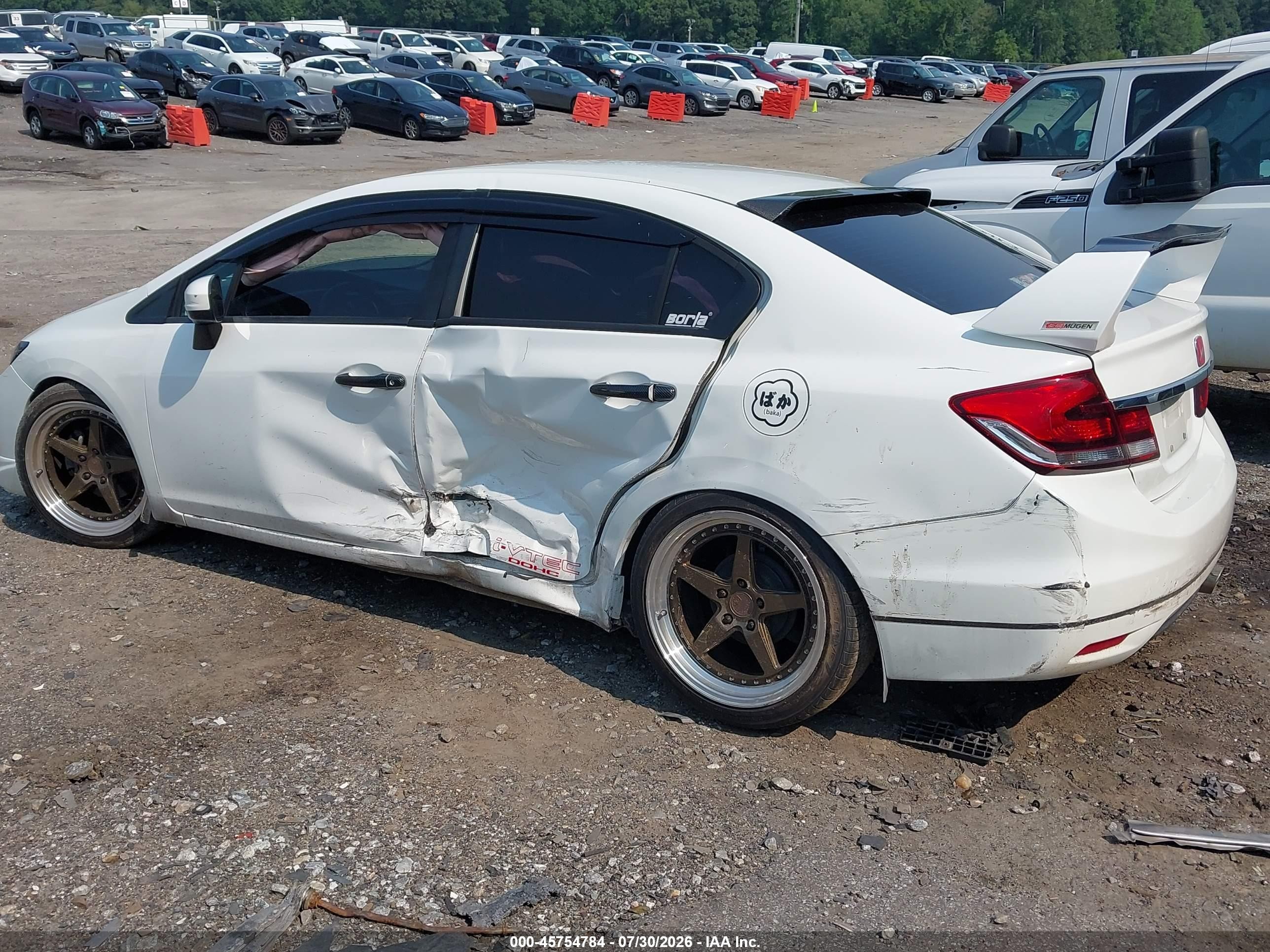 2014 Honda Civic Lx White vin: 19XFB2F53EE052871