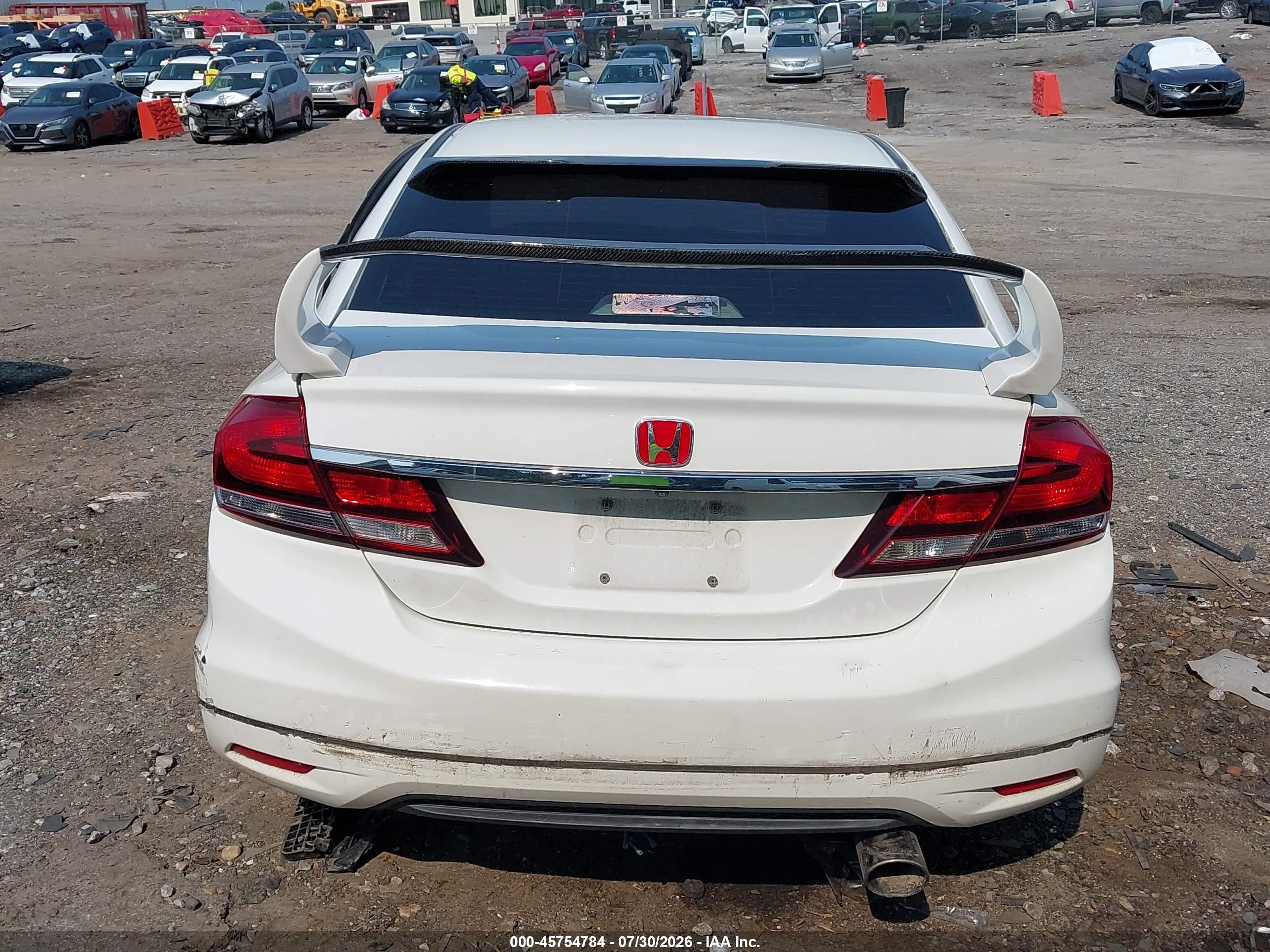 2014 Honda Civic Lx White vin: 19XFB2F53EE052871