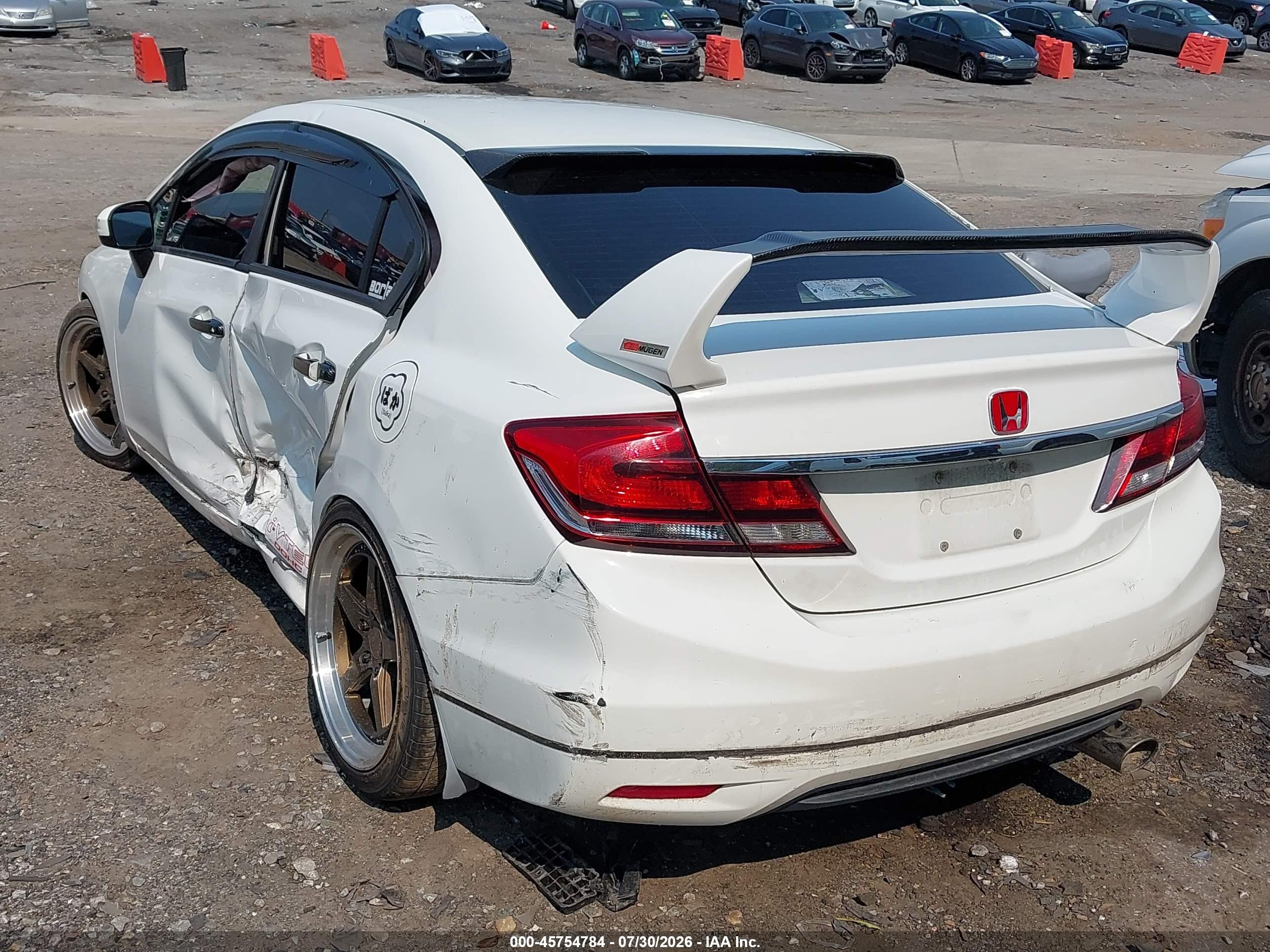 2014 Honda Civic Lx White vin: 19XFB2F53EE052871