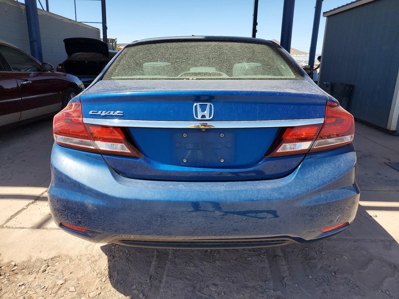 2014 Honda Civic Lx Blue vin: 19XFB2F53EE062512
