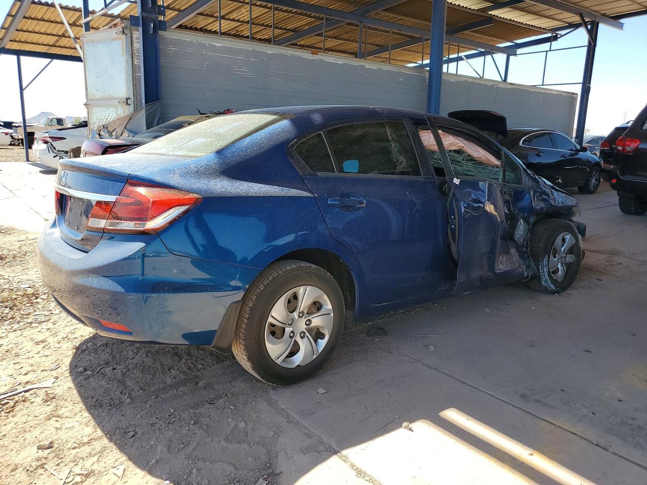 2014 Honda Civic Lx Blue vin: 19XFB2F53EE062512