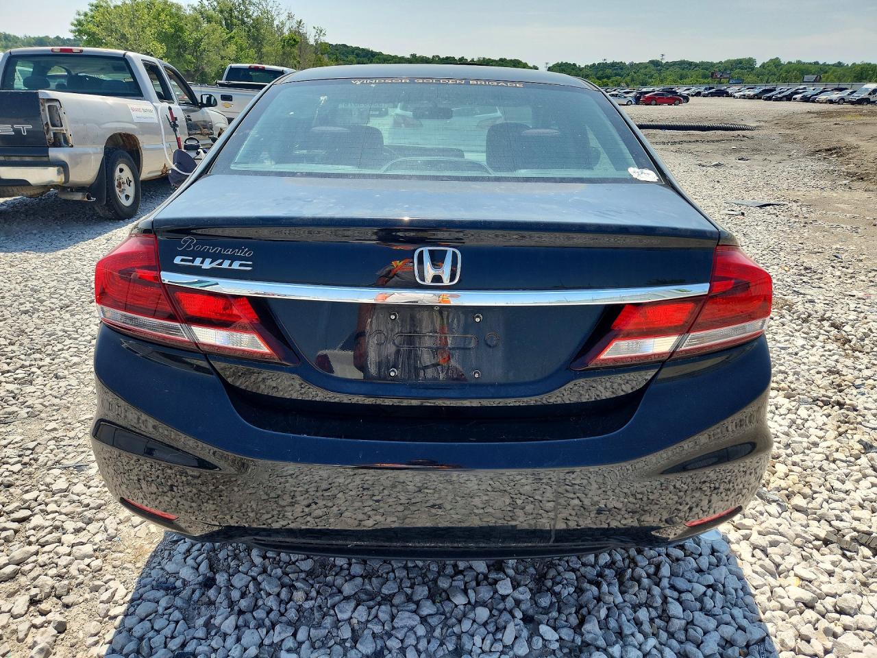 2014 Honda Civic Lx Black vin: 19XFB2F53EE066818