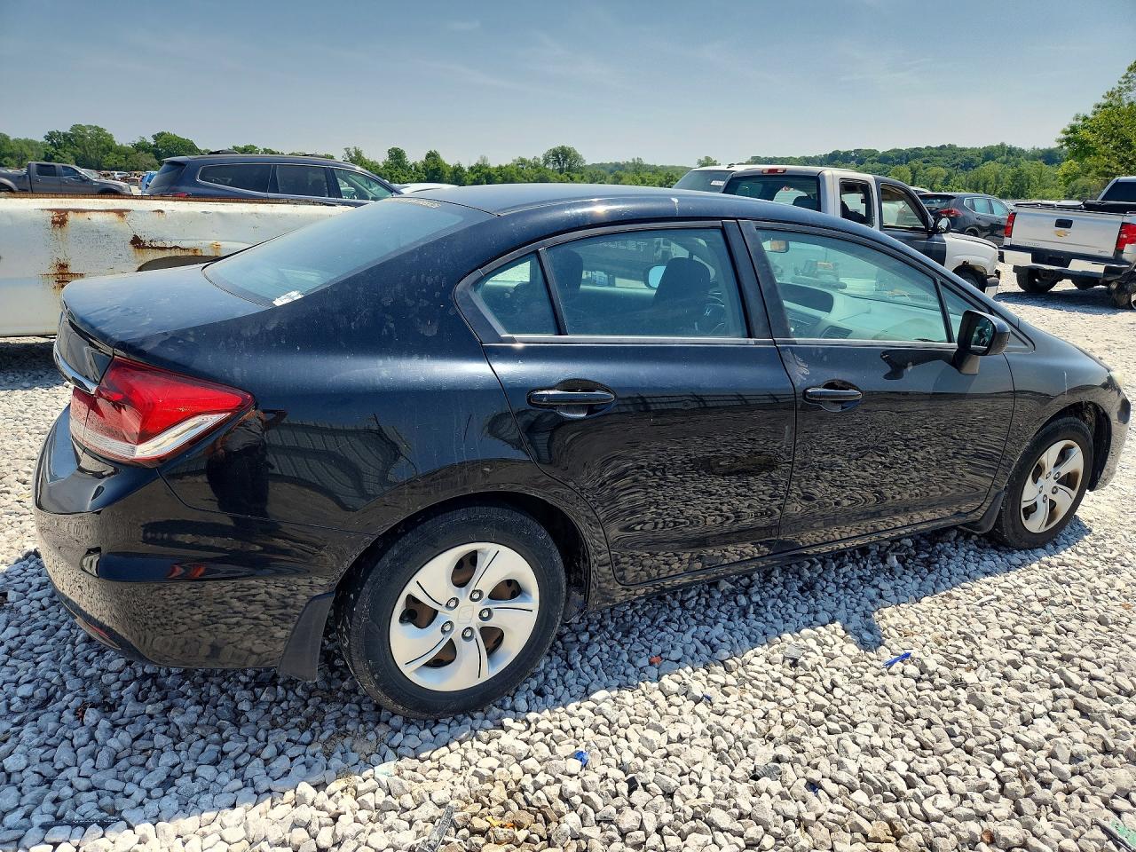 2014 Honda Civic Lx Black vin: 19XFB2F53EE066818
