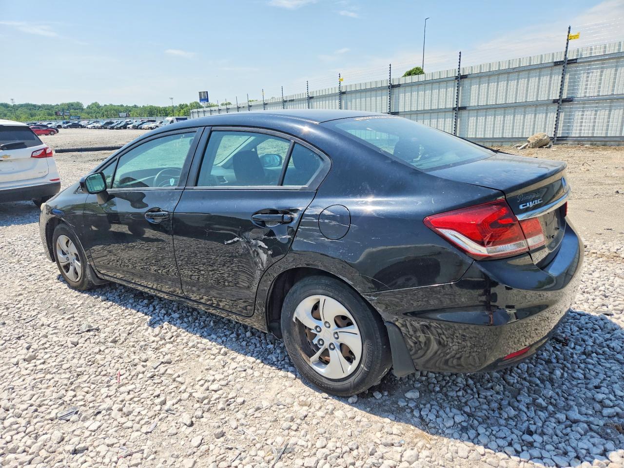 2014 Honda Civic Lx Black vin: 19XFB2F53EE066818