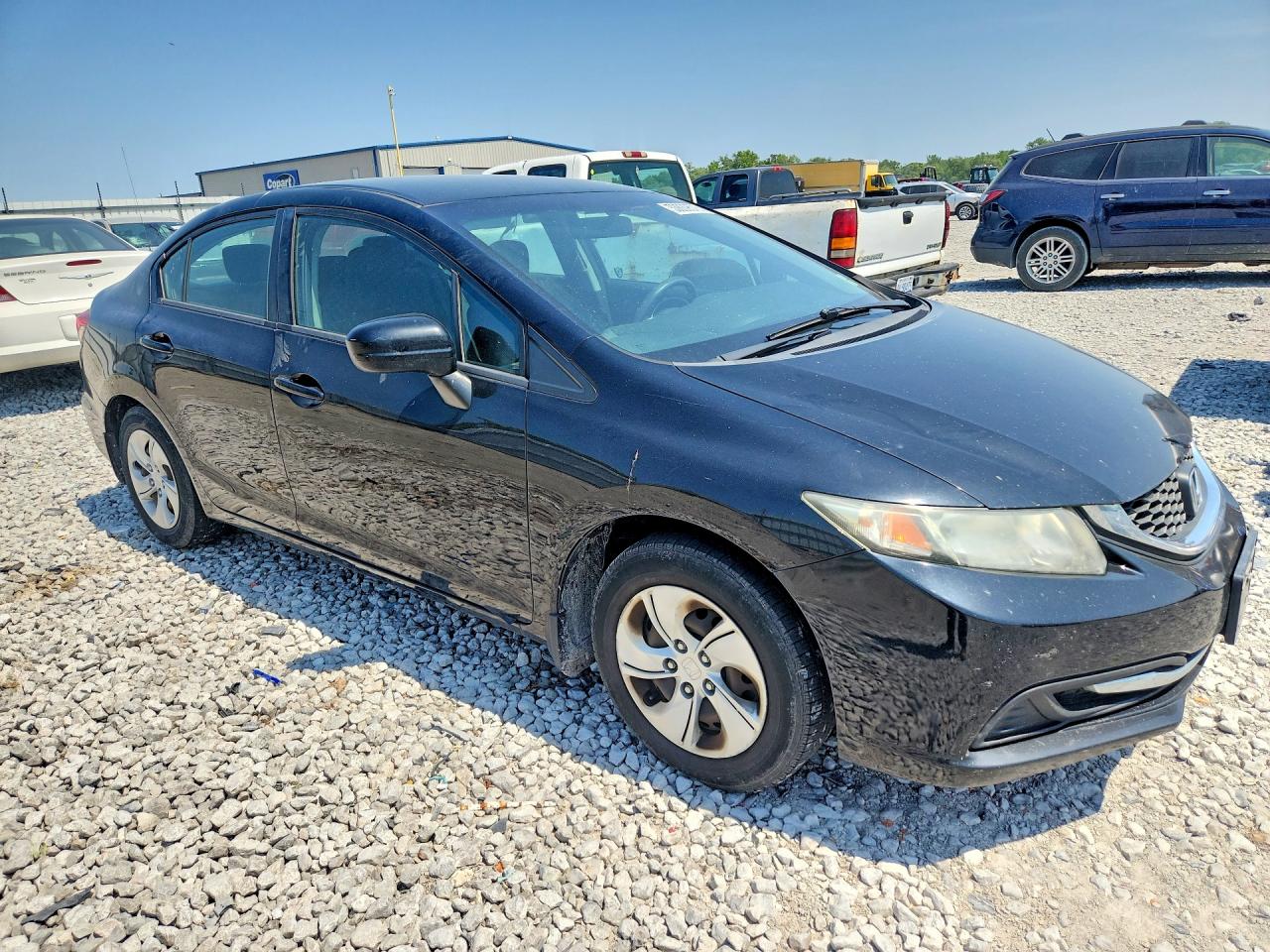 2014 Honda Civic Lx Black vin: 19XFB2F53EE066818