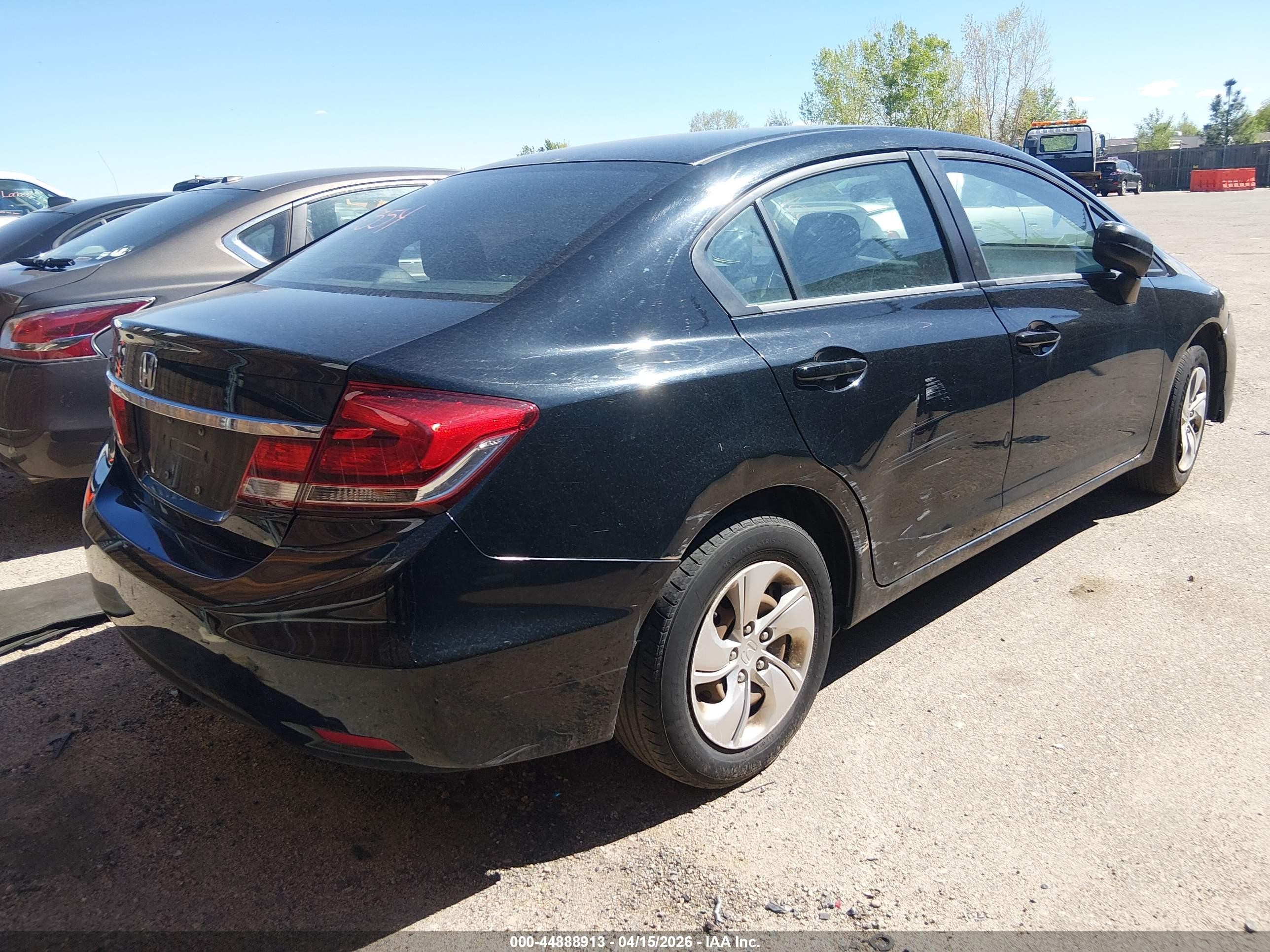 2014 Honda Civic Lx Черный vin: 19XFB2F53EE077009