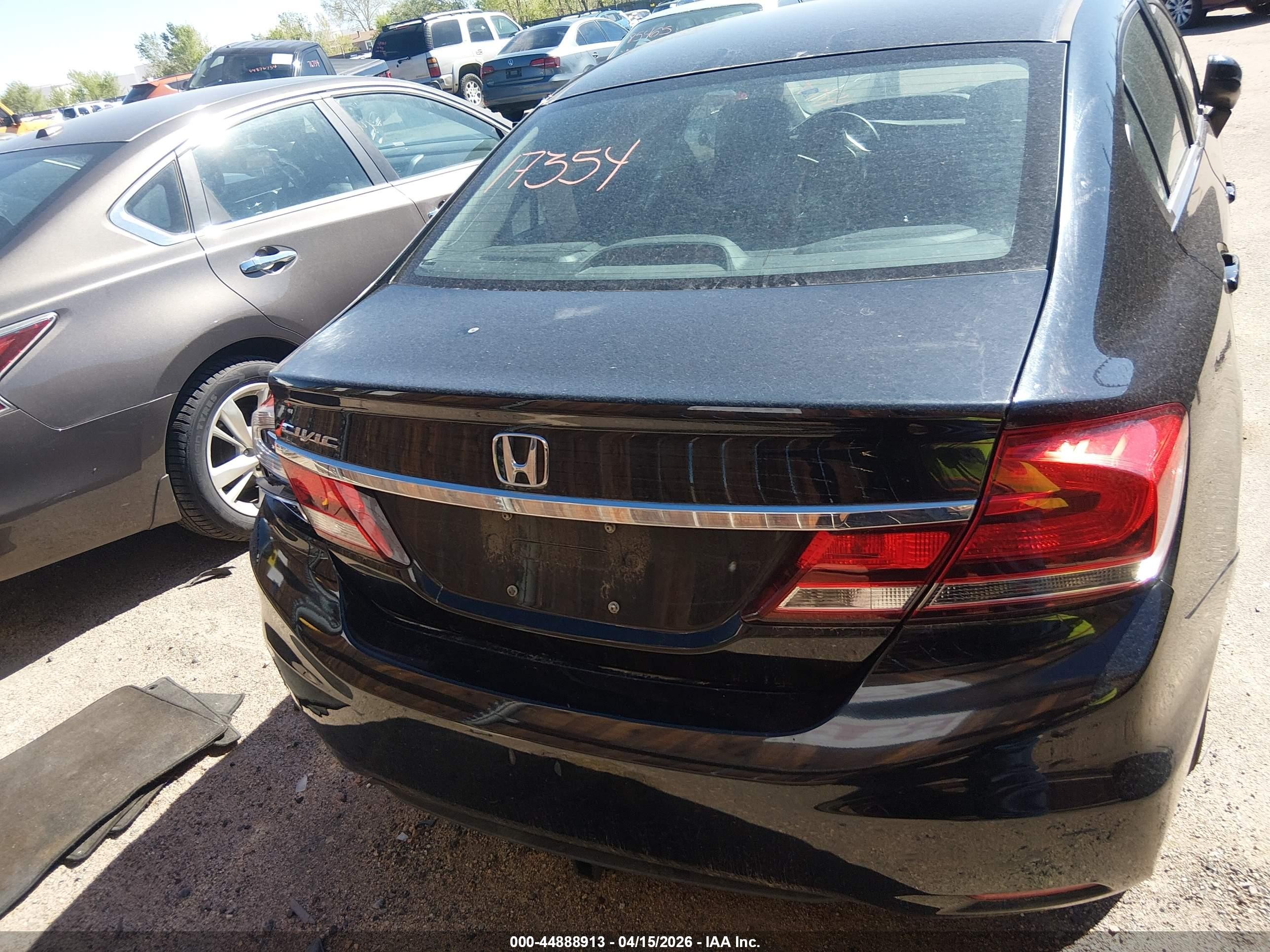 2014 Honda Civic Lx Черный vin: 19XFB2F53EE077009