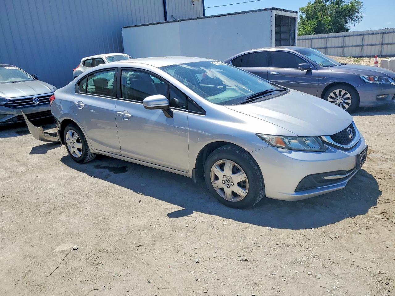 2014 Honda Civic Lx Silver vin: 19XFB2F53EE083344