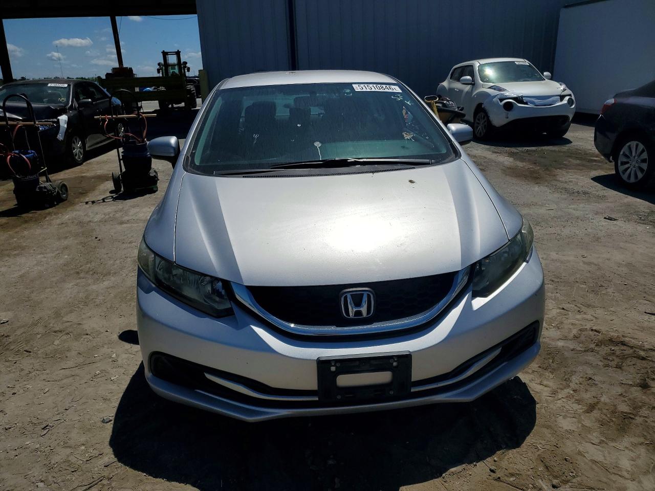 2014 Honda Civic Lx Silver vin: 19XFB2F53EE083344
