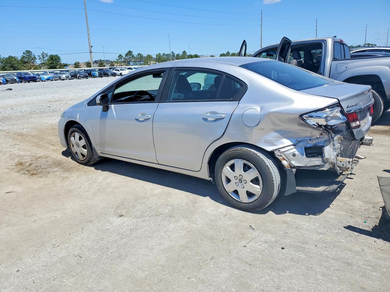 2014 Honda Civic Lx Silver vin: 19XFB2F53EE083344