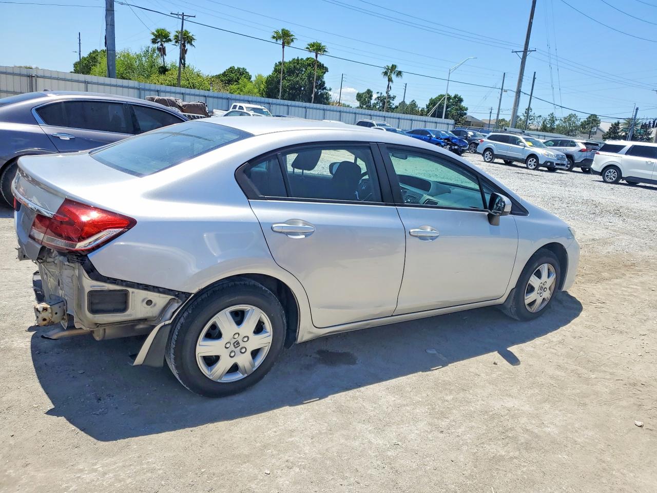 2014 Honda Civic Lx Silver vin: 19XFB2F53EE083344