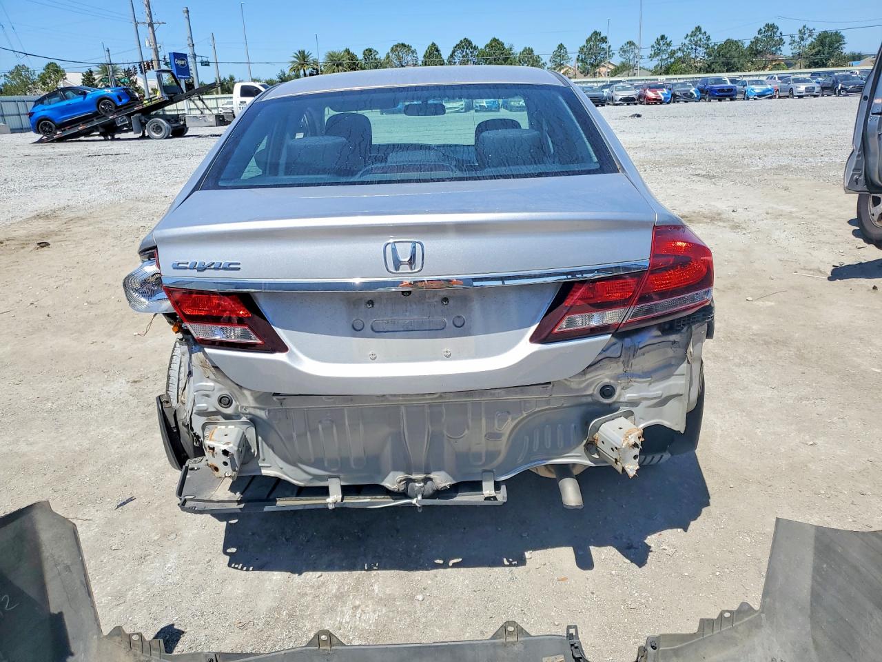 2014 Honda Civic Lx Silver vin: 19XFB2F53EE083344