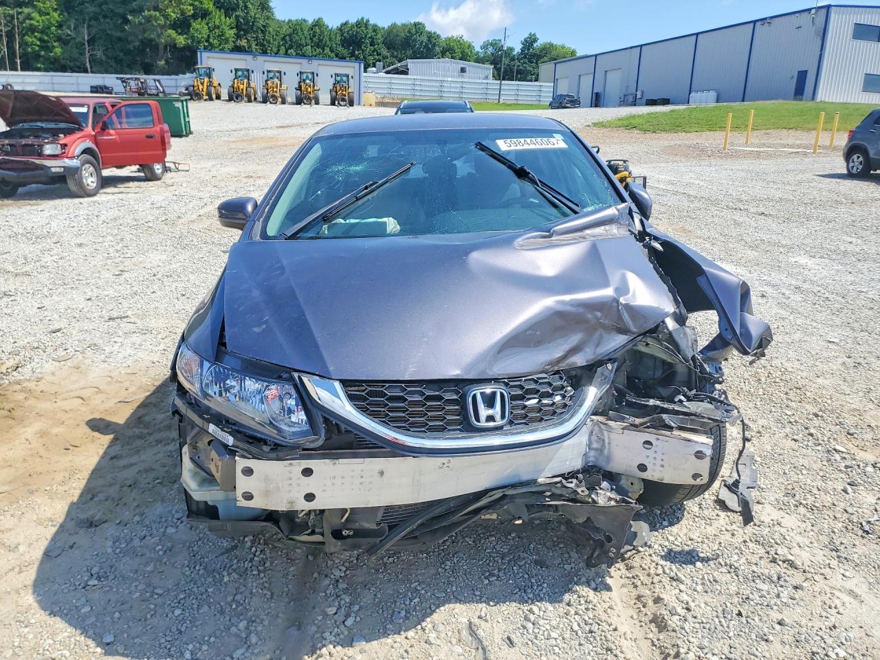 2014 Honda Civic Lx Gray vin: 19XFB2F53EE083375