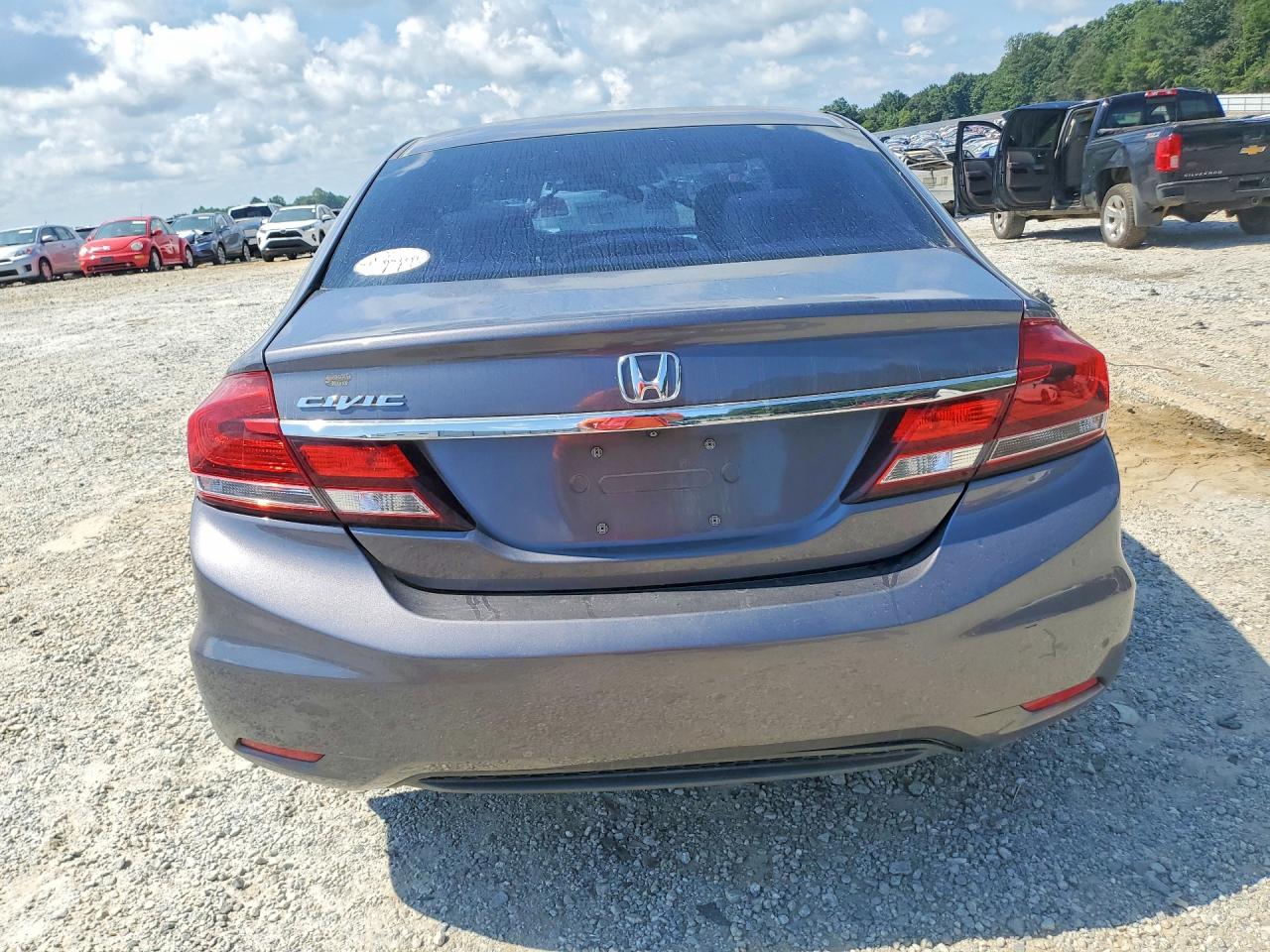 2014 Honda Civic Lx Gray vin: 19XFB2F53EE083375
