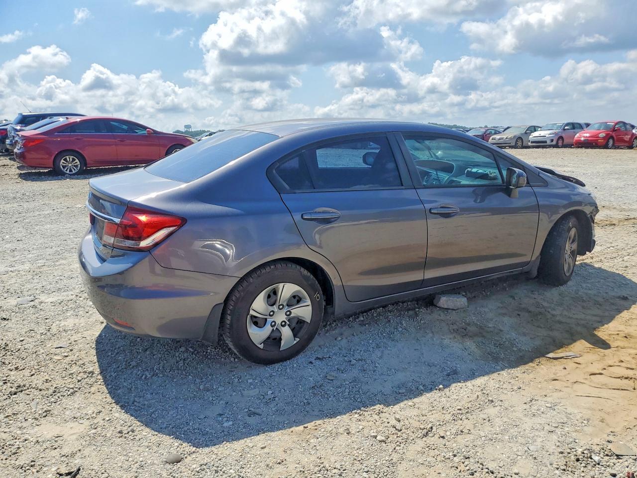 2014 Honda Civic Lx Gray vin: 19XFB2F53EE083375