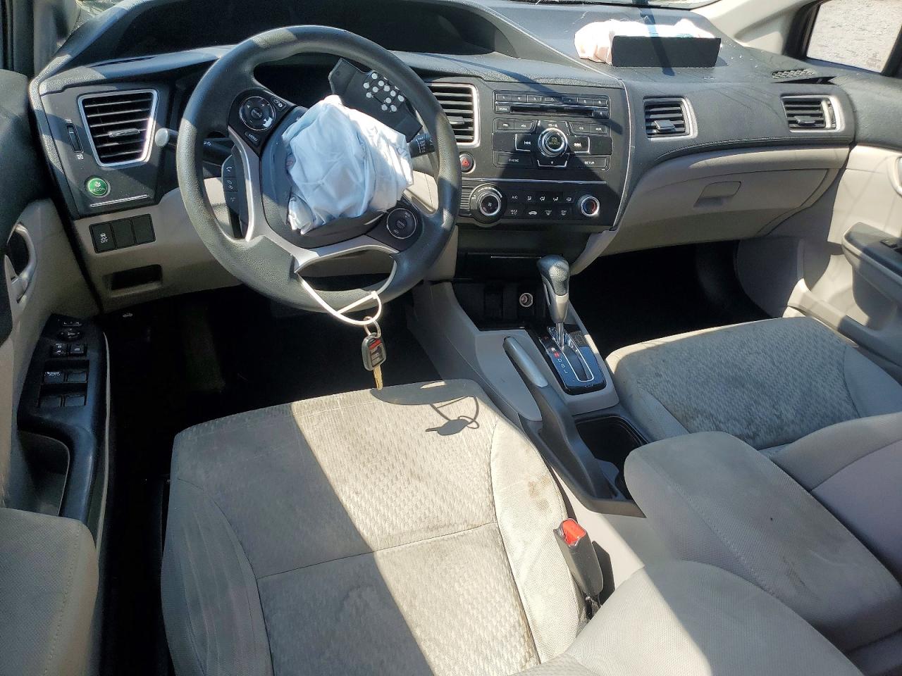 2014 Honda Civic Lx Gray vin: 19XFB2F53EE083375