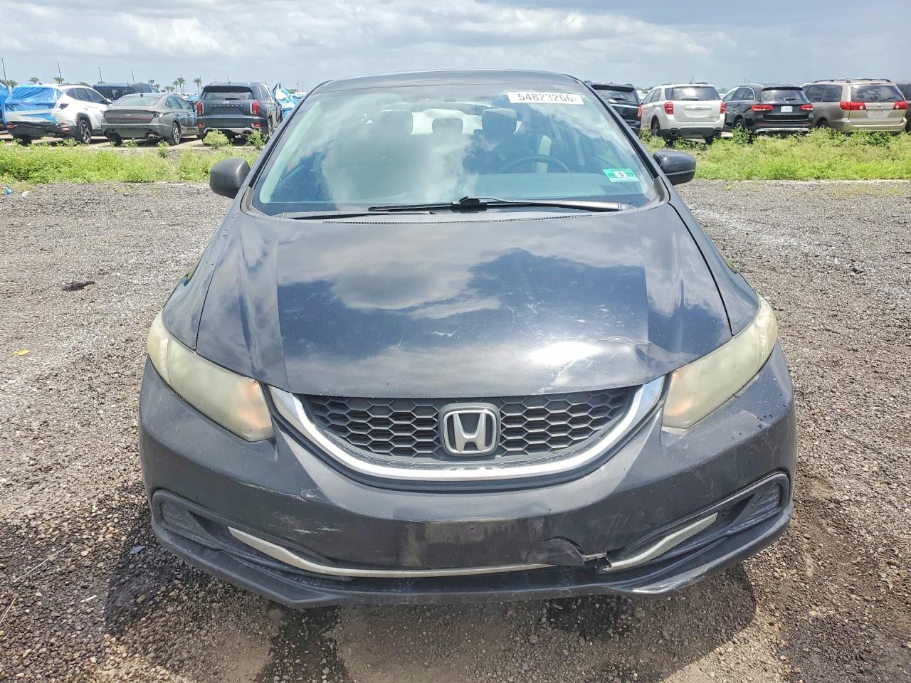 2014 Honda Civic 4d Lx Black vin: 19XFB2F53EE200291