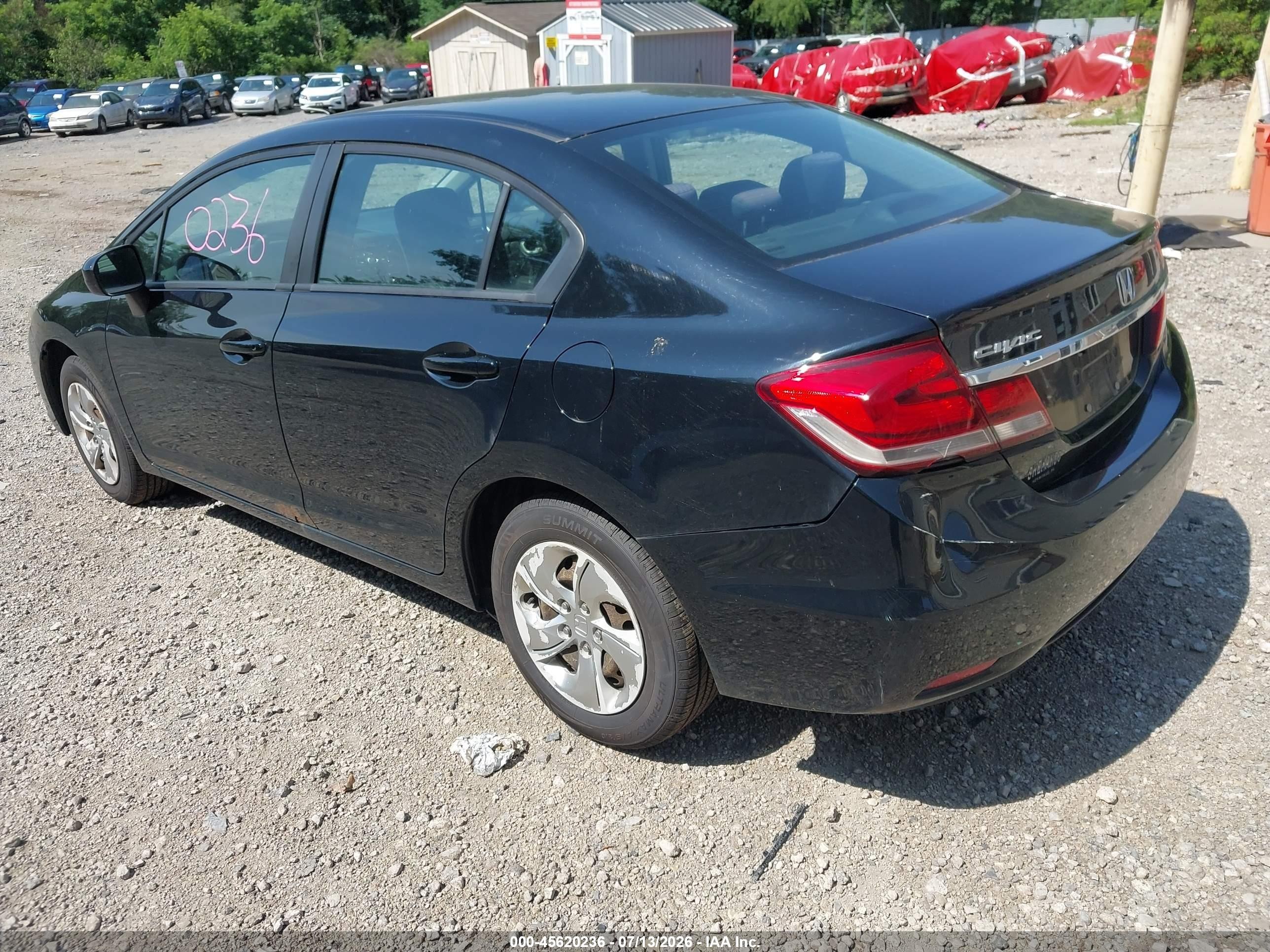 2014 Honda Civic Lx Black vin: 19XFB2F53EE207919