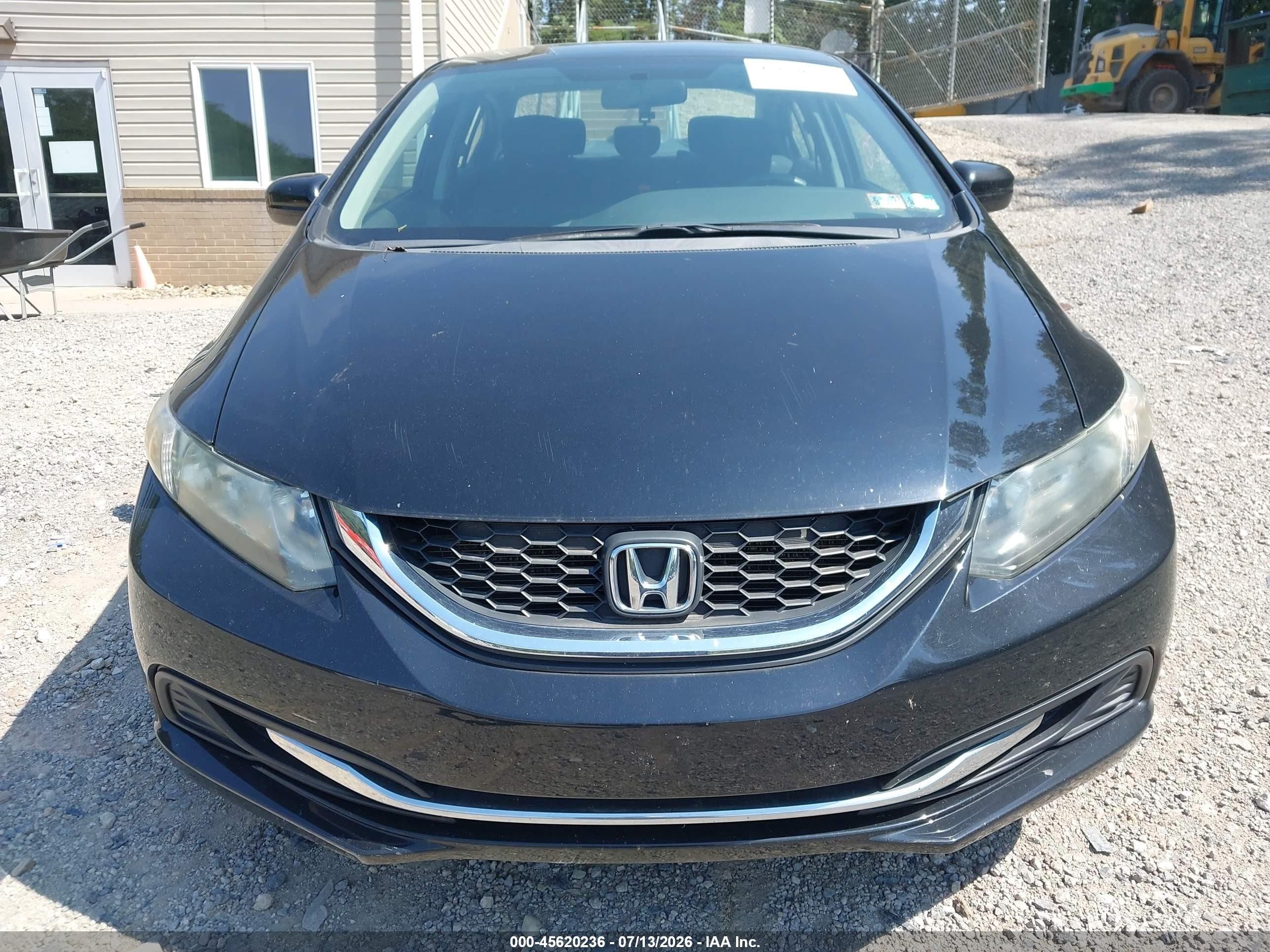 2014 Honda Civic Lx Black vin: 19XFB2F53EE207919