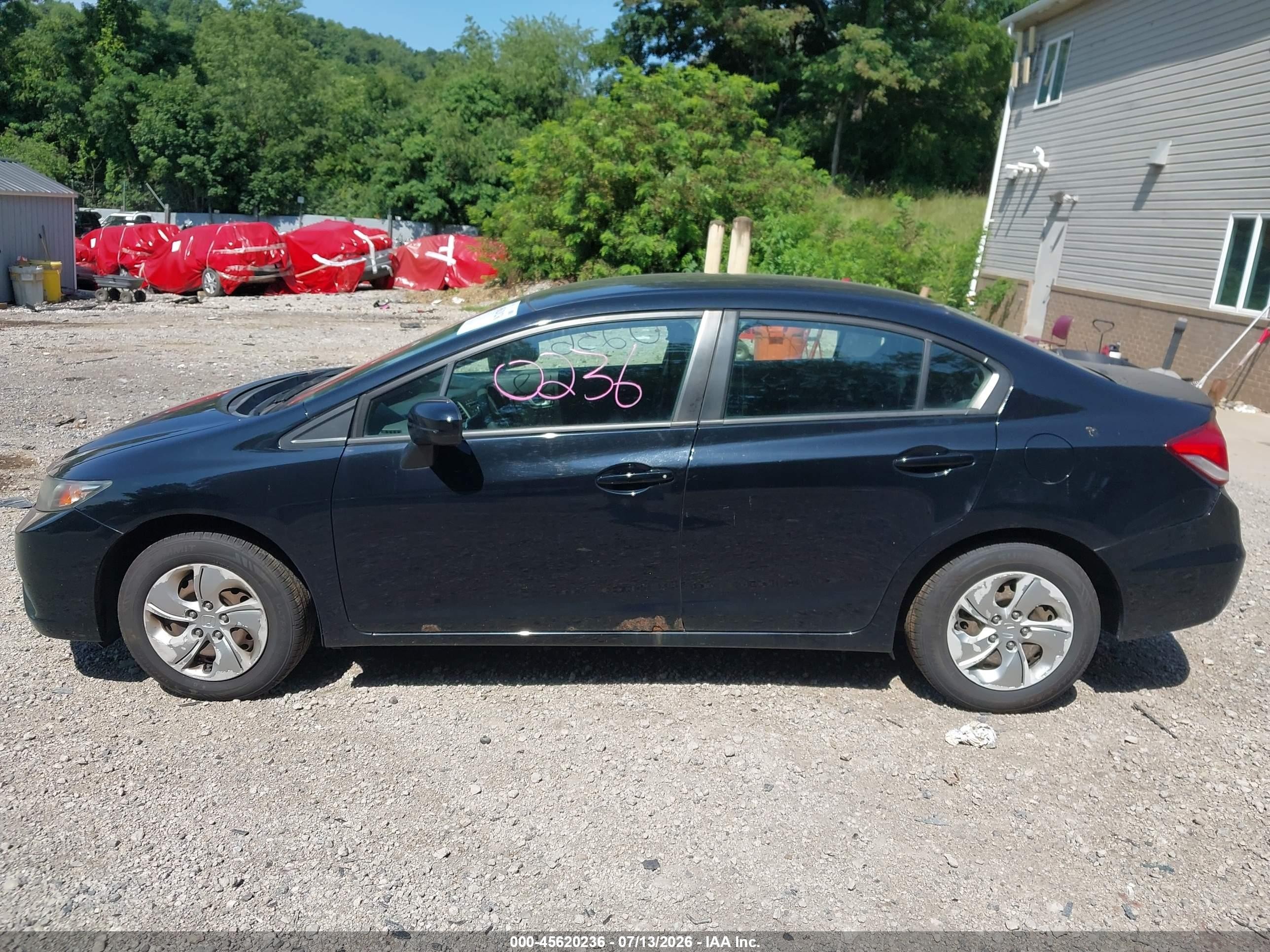 2014 Honda Civic Lx Black vin: 19XFB2F53EE207919