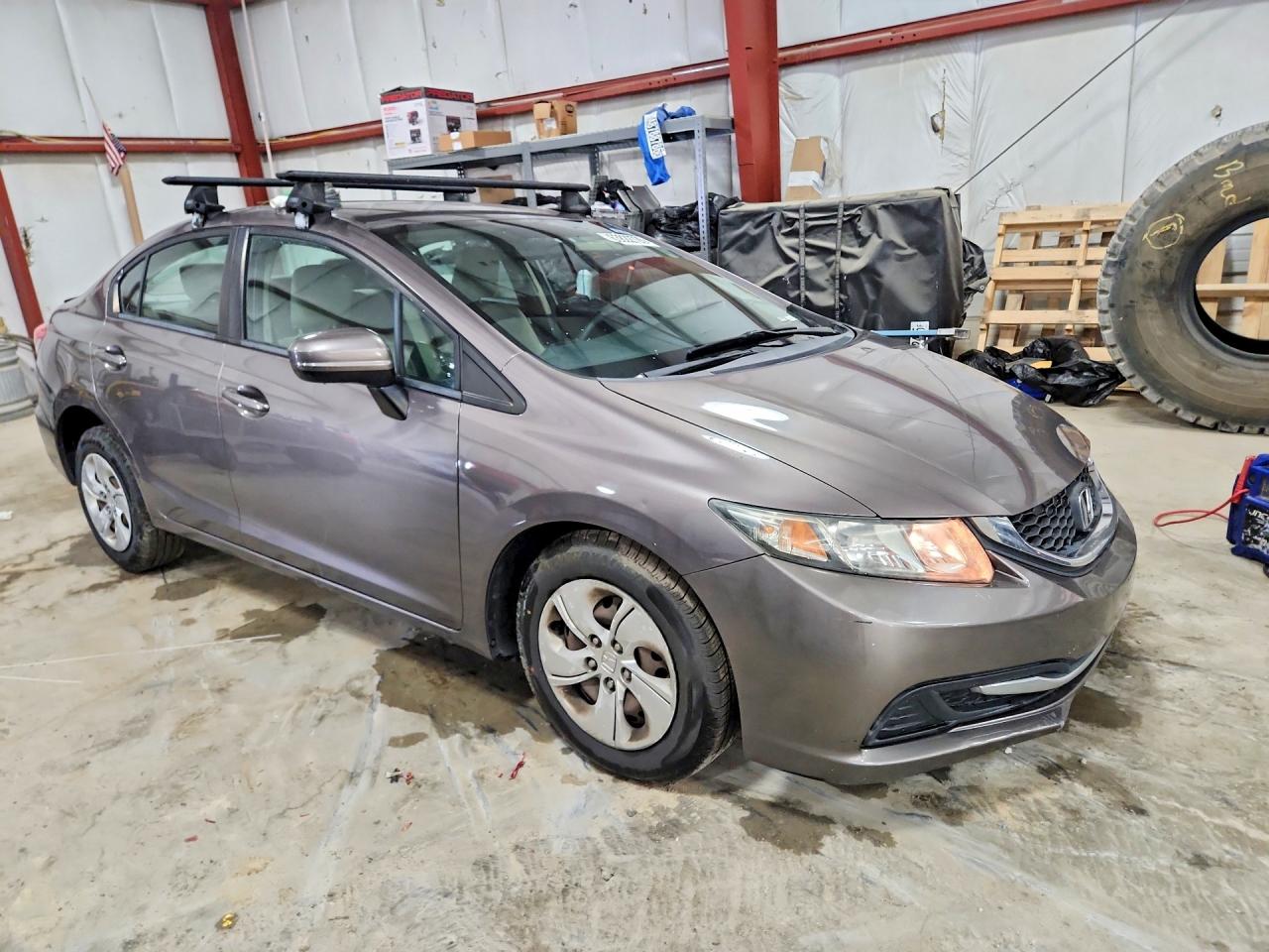 2014 Honda Civic Lx Tan vin: 19XFB2F53EE213185