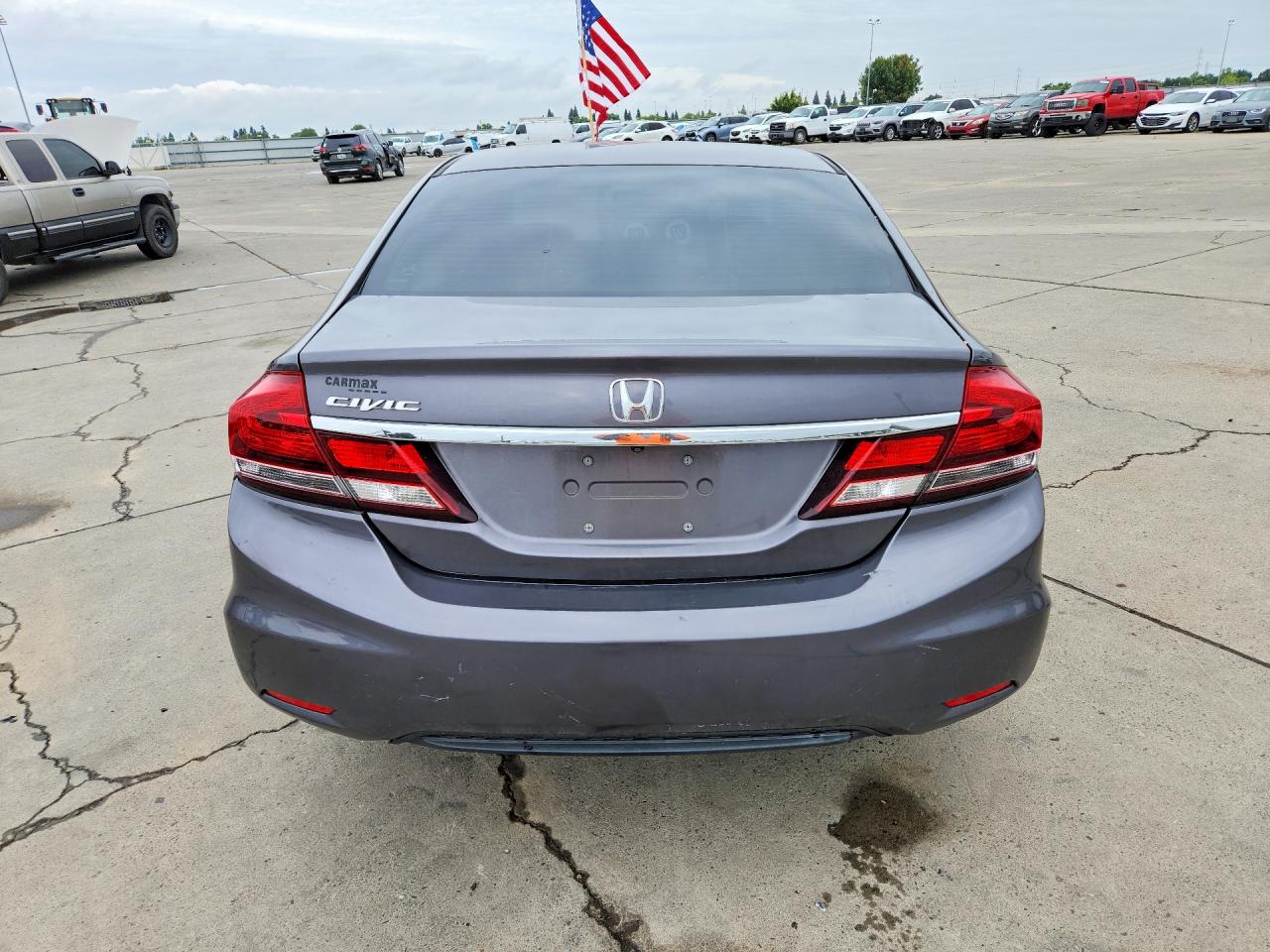 2014 Honda Civic Lx Gray vin: 19XFB2F53EE230407
