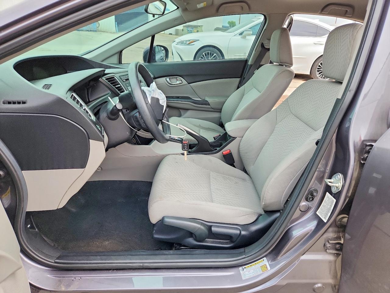 2014 Honda Civic Lx Gray vin: 19XFB2F53EE230407