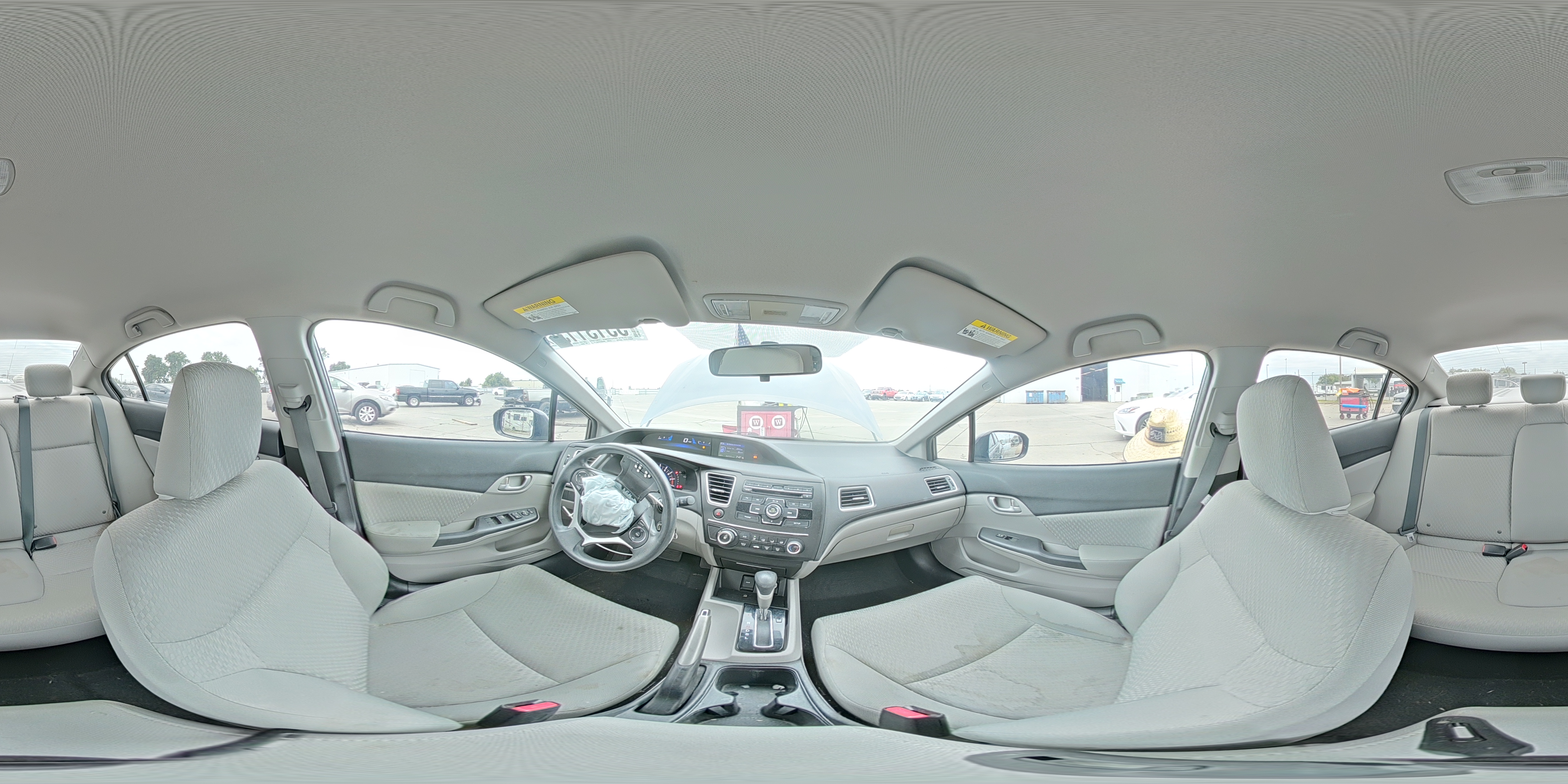 2014 Honda Civic Lx Gray vin: 19XFB2F53EE230407