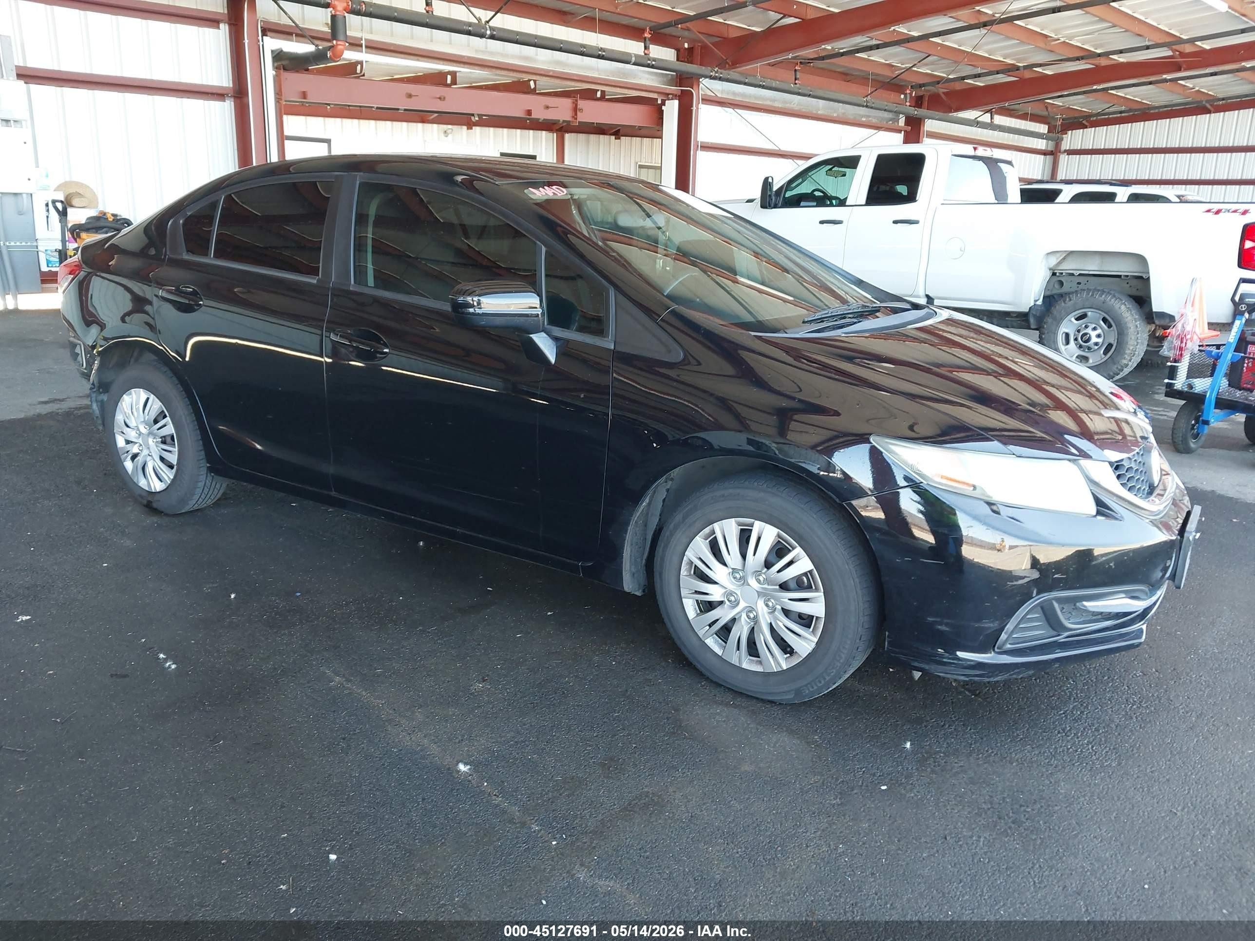 2014 Honda Civic Lx Black vin: 19XFB2F53EE235459