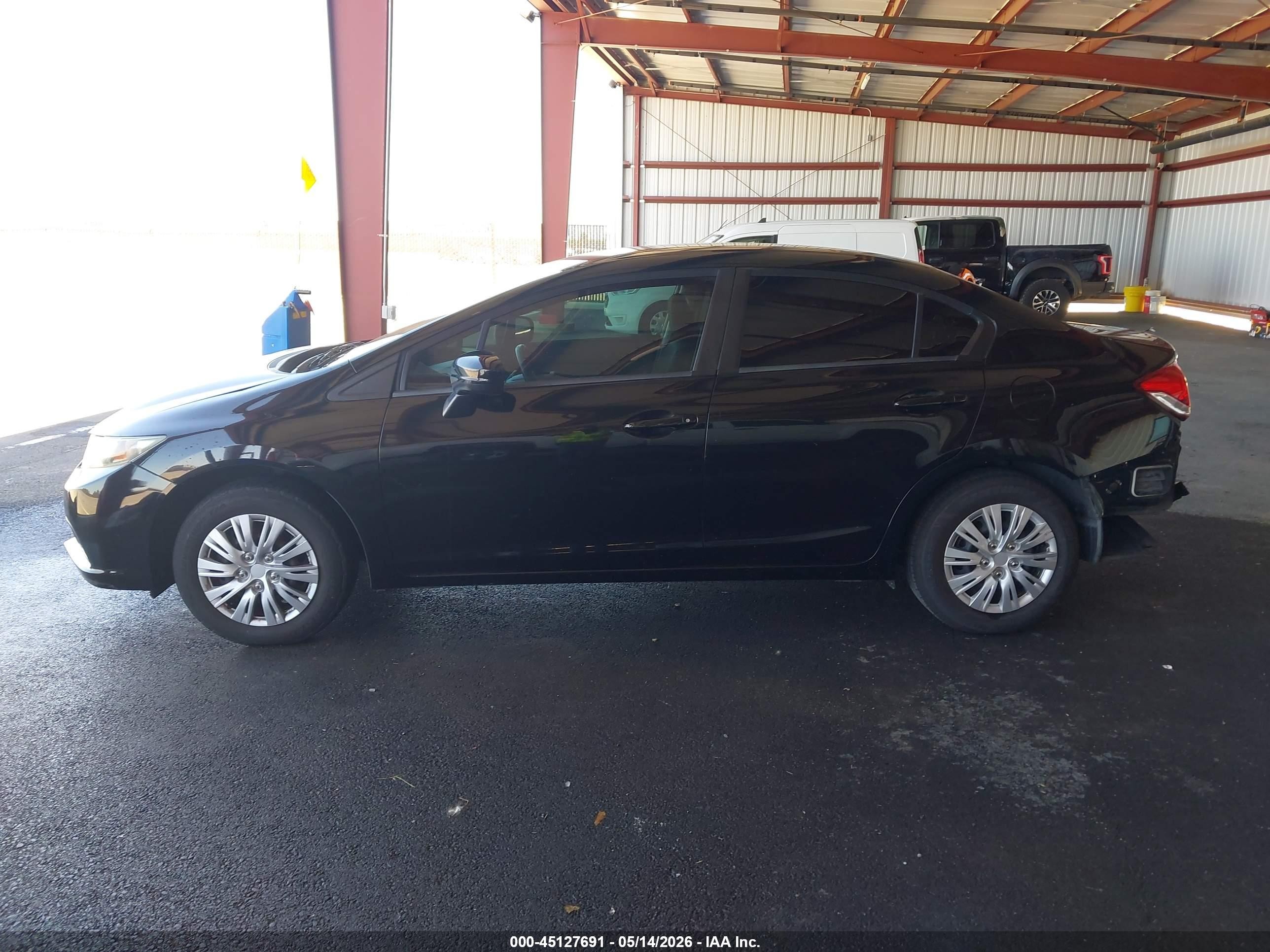 2014 Honda Civic Lx Black vin: 19XFB2F53EE235459