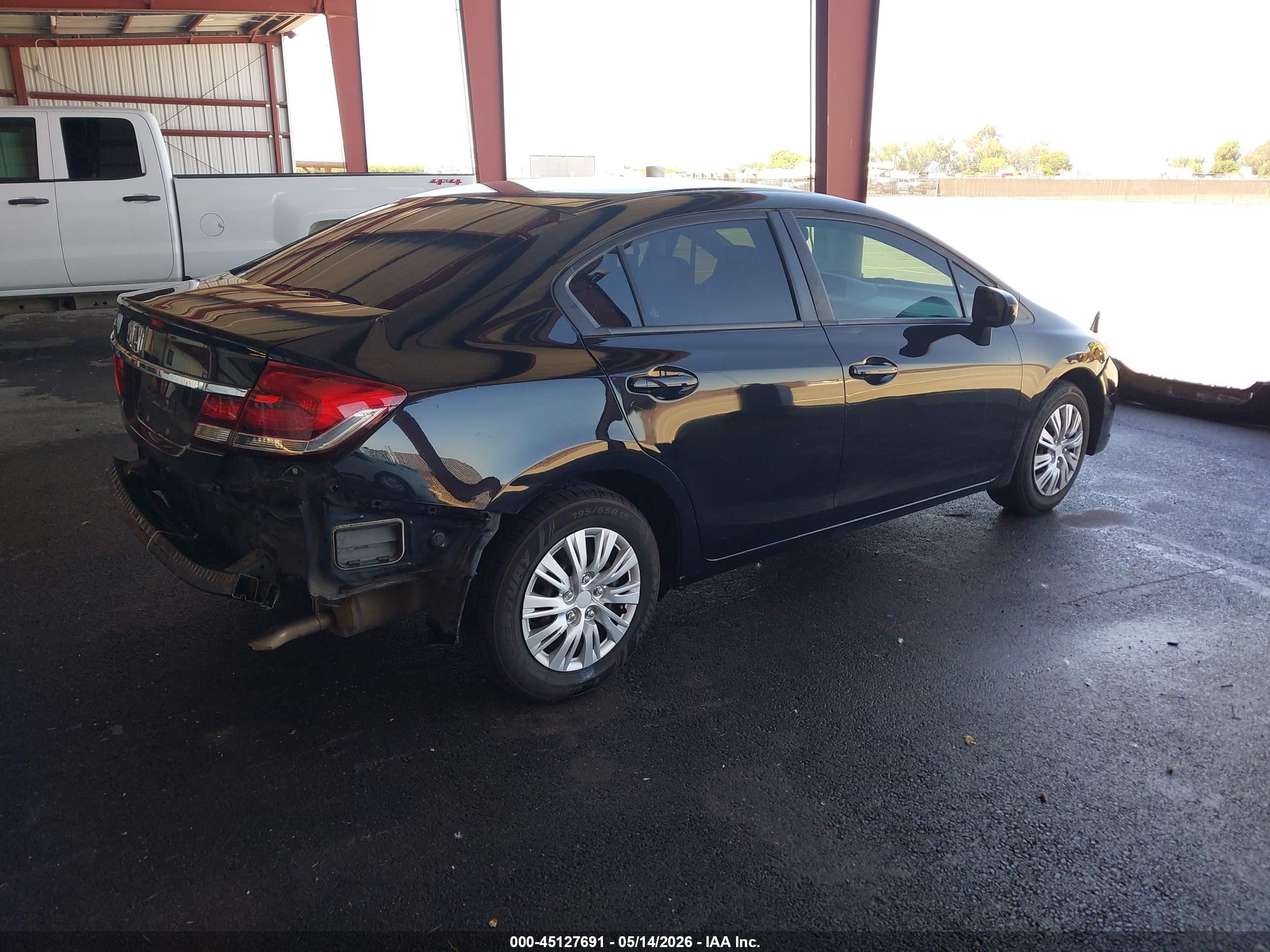 2014 Honda Civic Lx Black vin: 19XFB2F53EE235459
