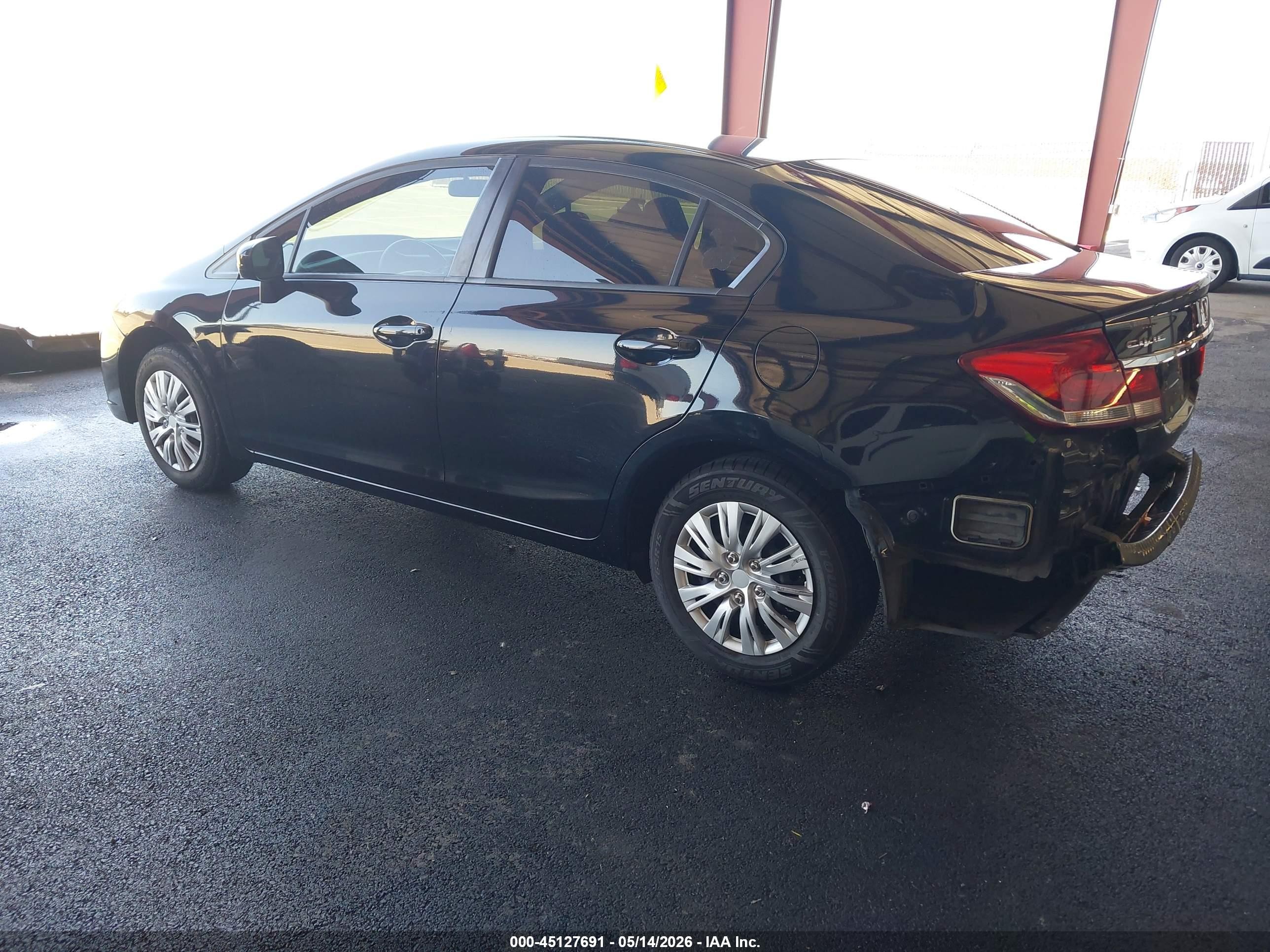 2014 Honda Civic Lx Black vin: 19XFB2F53EE235459