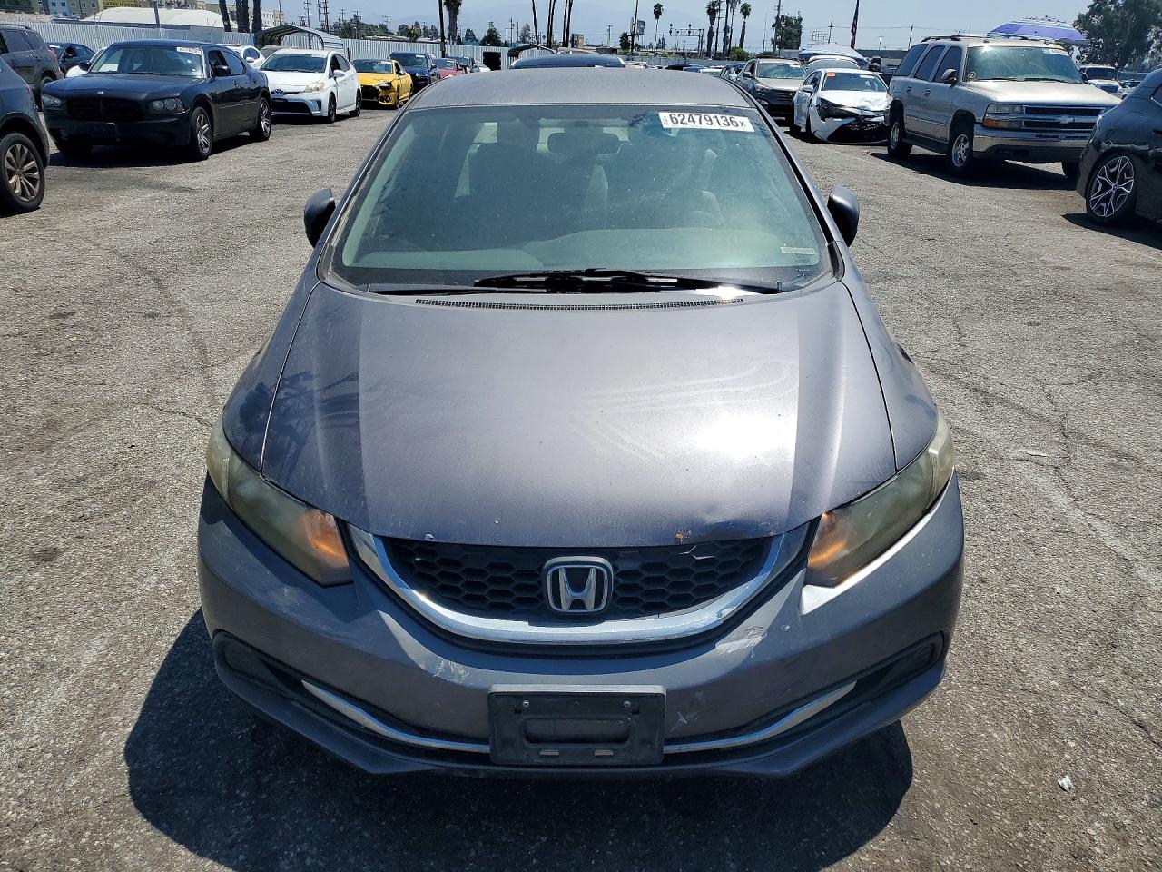 2014 Honda Civic Lx Gray vin: 19XFB2F53EE240533