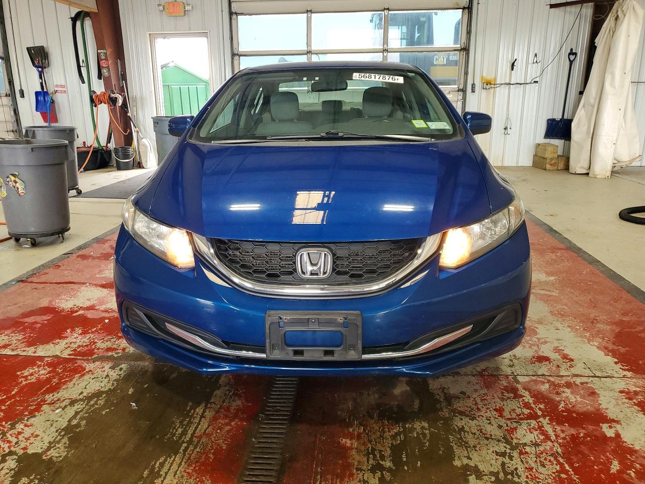 2014 Honda Civic Lx Blue vin: 19XFB2F53EE247143