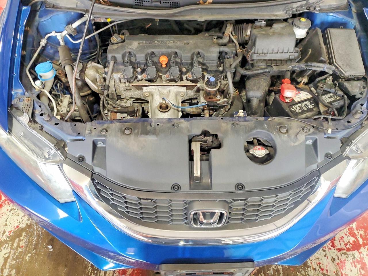 2014 Honda Civic Lx Blue vin: 19XFB2F53EE247143