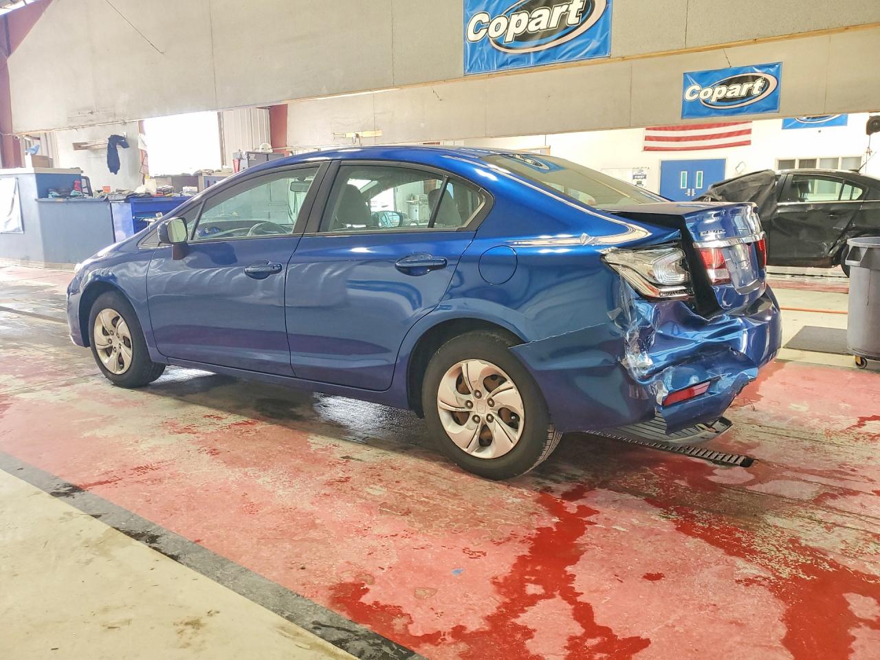 2014 Honda Civic Lx Blue vin: 19XFB2F53EE247143