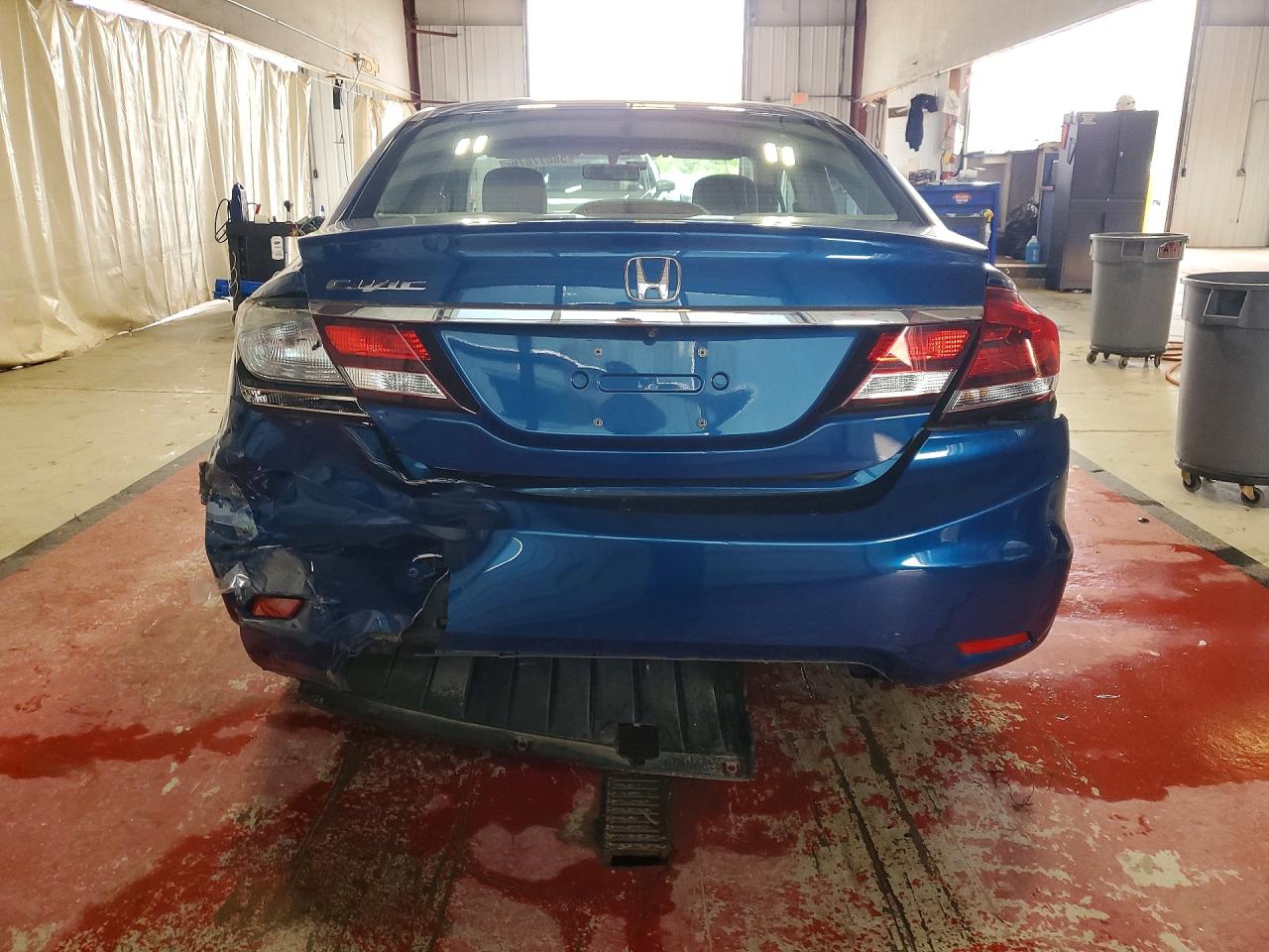 2014 Honda Civic Lx Blue vin: 19XFB2F53EE247143
