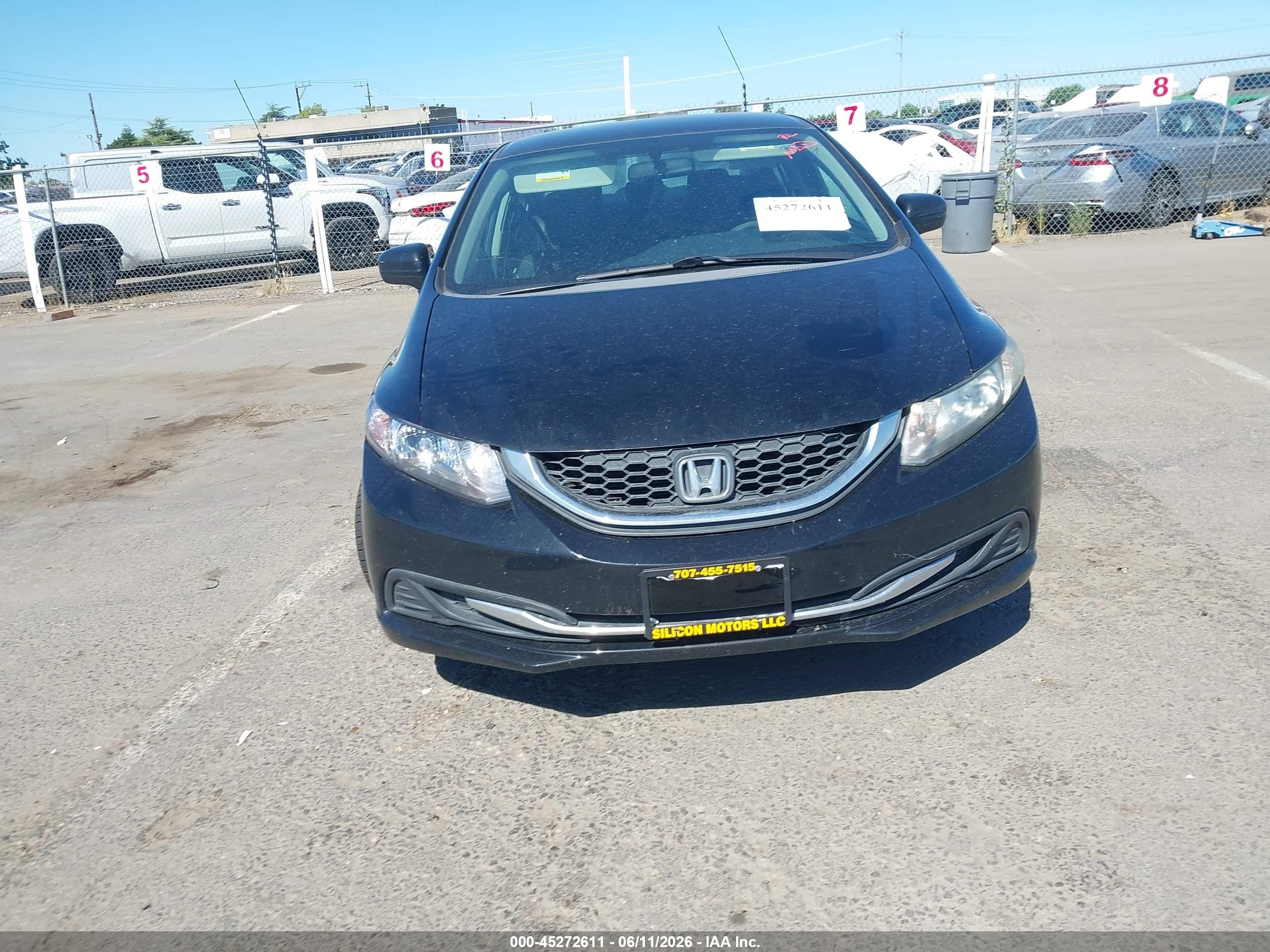 2014 Honda Civic Lx Black vin: 19XFB2F53EE250432