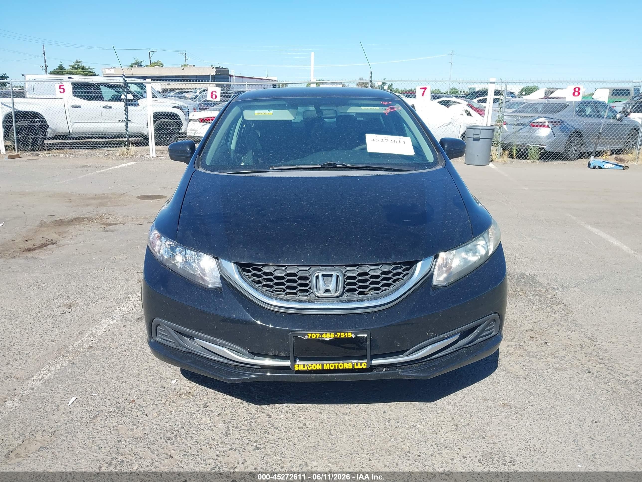 2014 Honda Civic Lx Black vin: 19XFB2F53EE250432