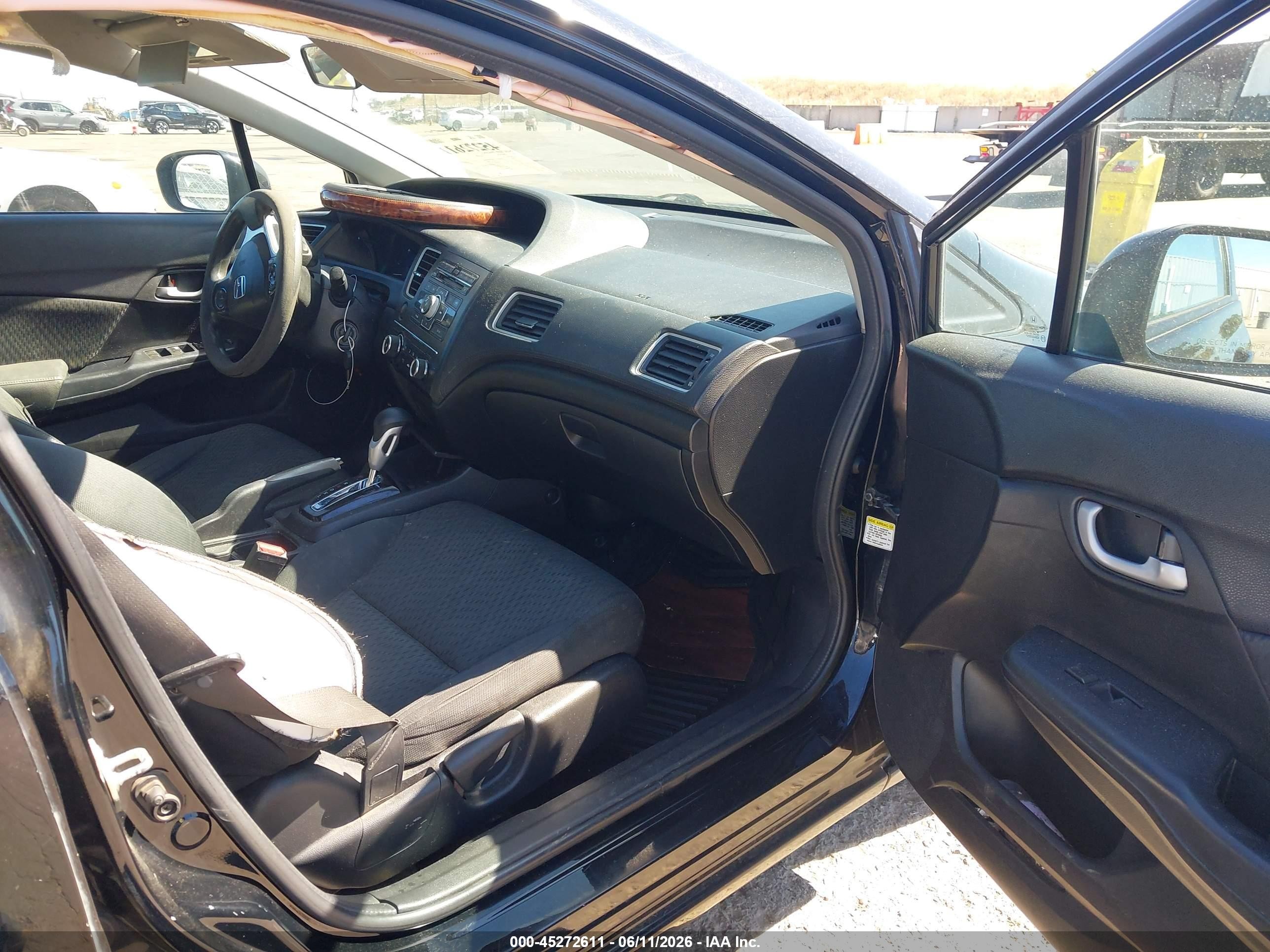 2014 Honda Civic Lx Black vin: 19XFB2F53EE250432