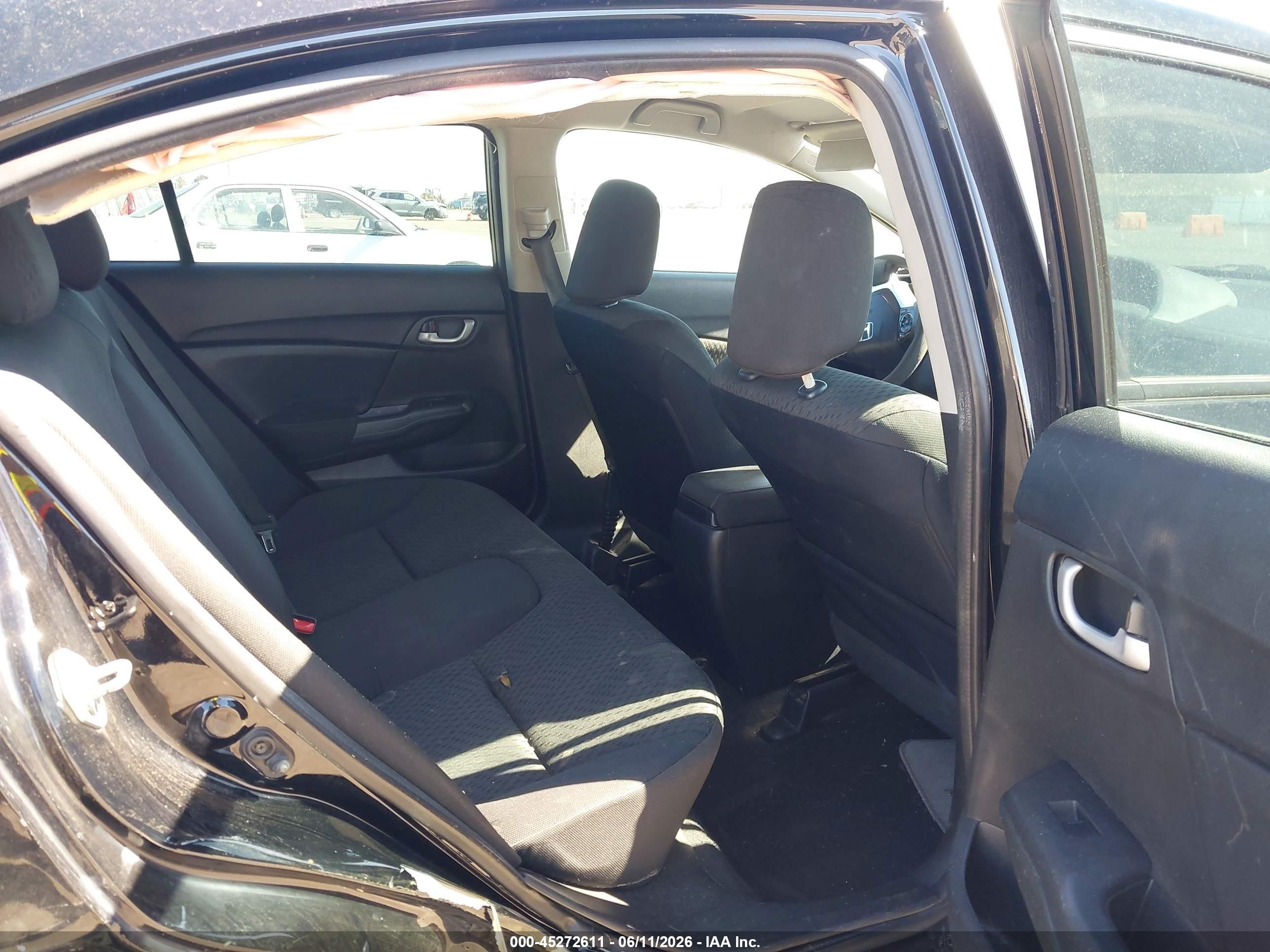 2014 Honda Civic Lx Black vin: 19XFB2F53EE250432