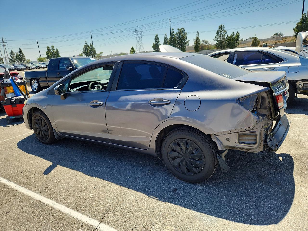 2014 Honda Civic Lx Charcoal vin: 19XFB2F53EE256604