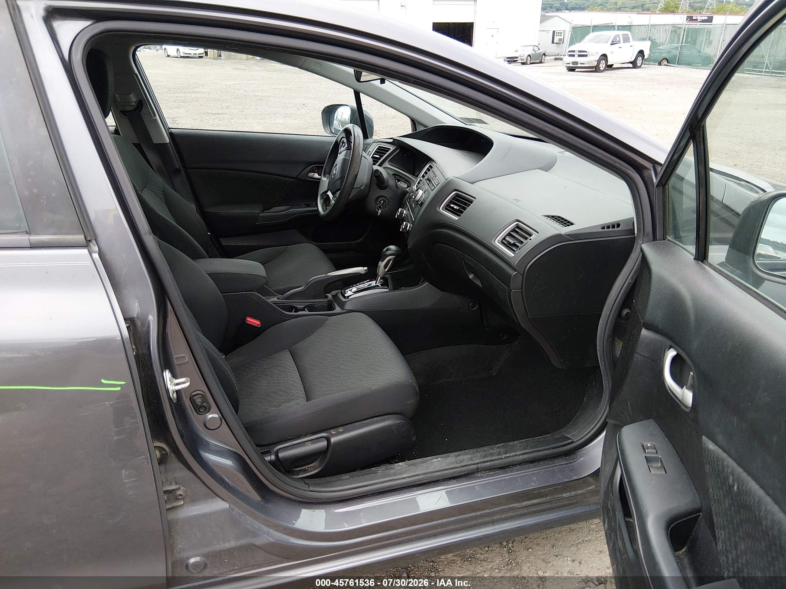 2014 Honda Civic Lx Gray vin: 19XFB2F53EE256781