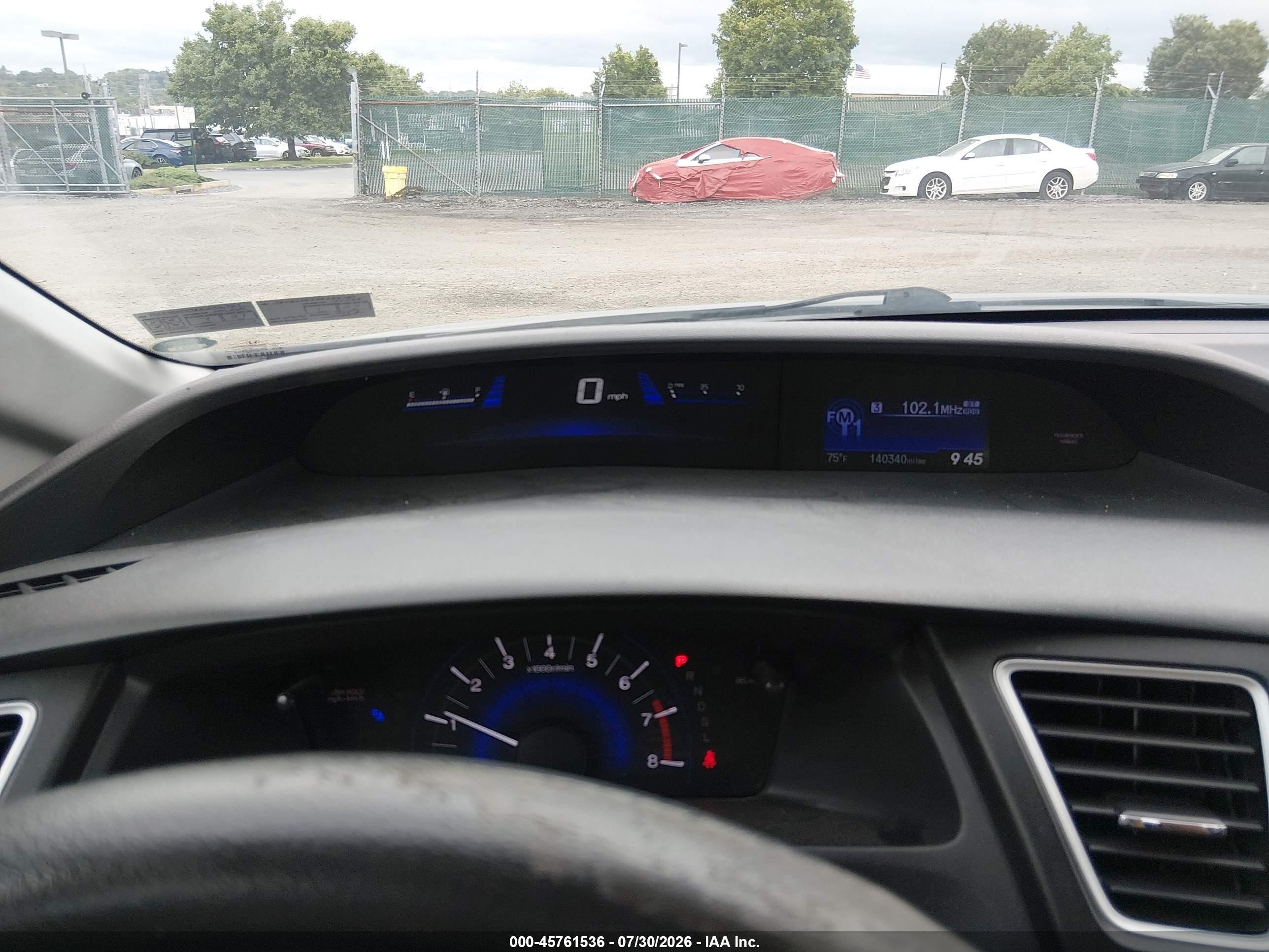 2014 Honda Civic Lx Gray vin: 19XFB2F53EE256781