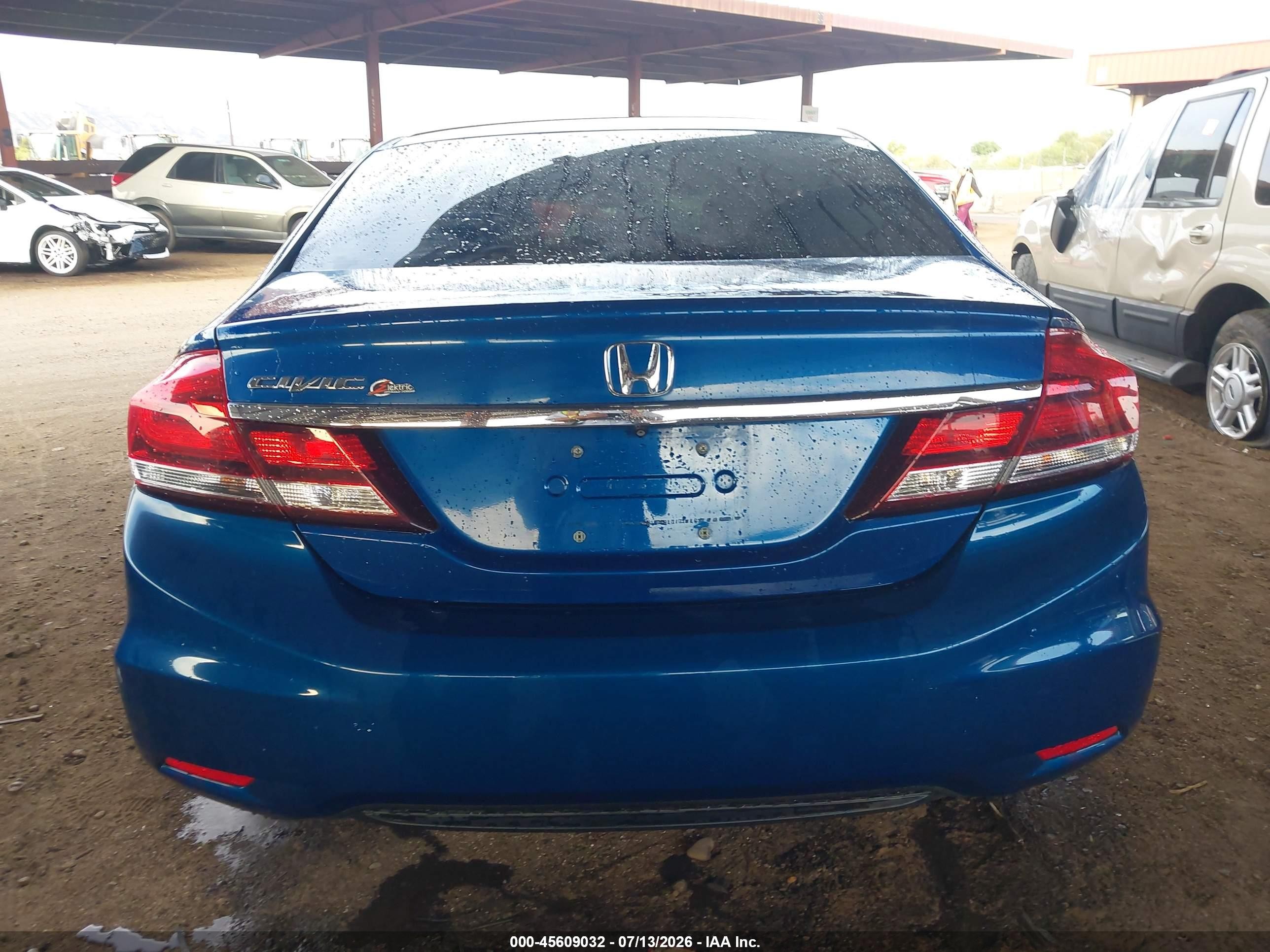 2014 Honda Civic Lx Синий vin: 19XFB2F53EE267098