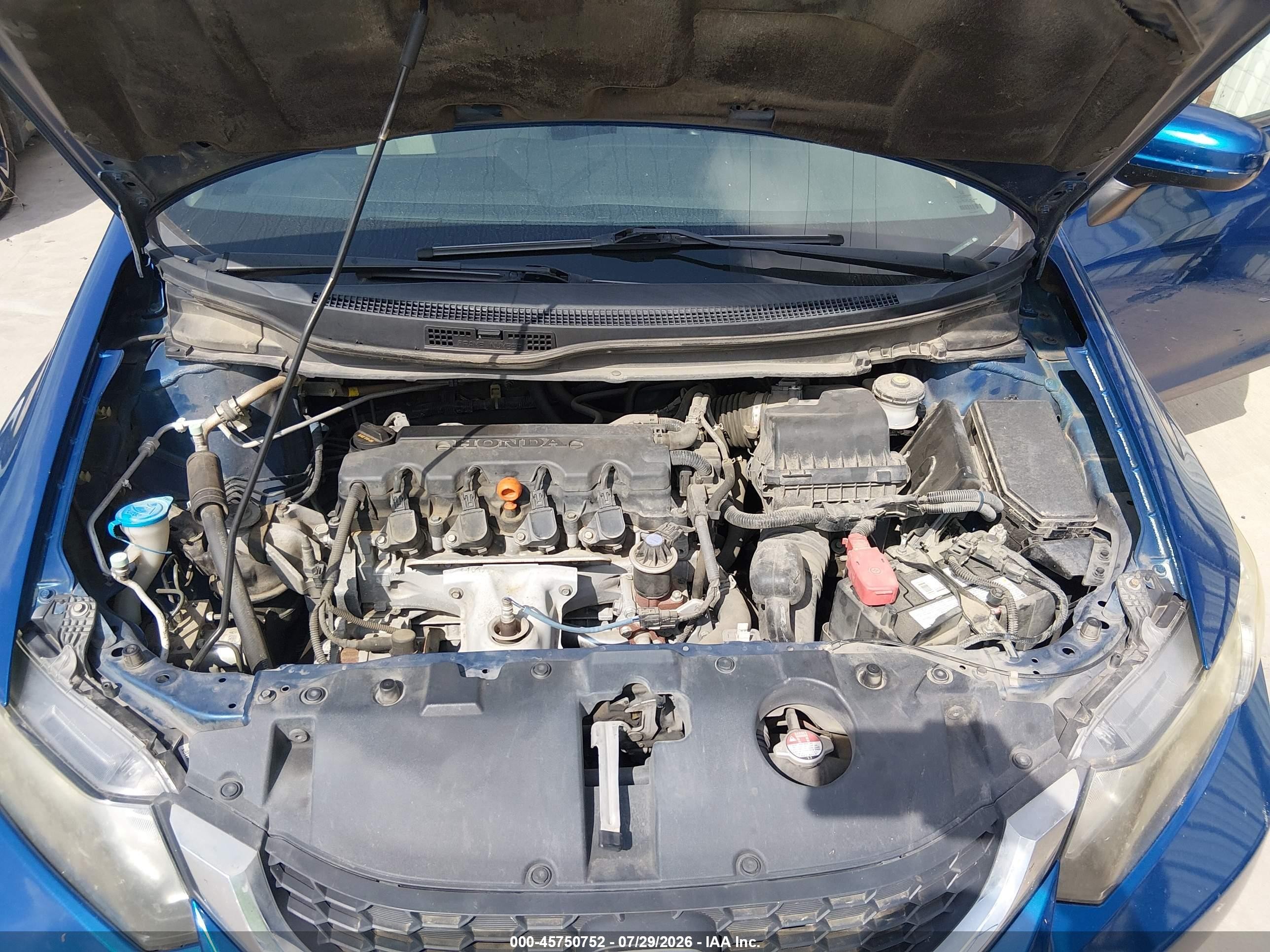 2014 Honda Civic Lx Blue vin: 19XFB2F53EE267523
