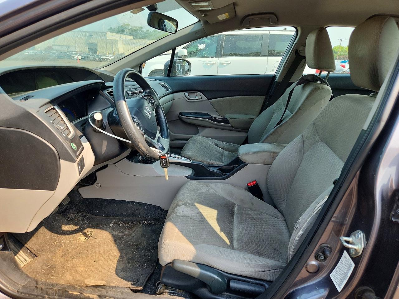 2014 Honda Civic Lx Gray vin: 19XFB2F53EE270499
