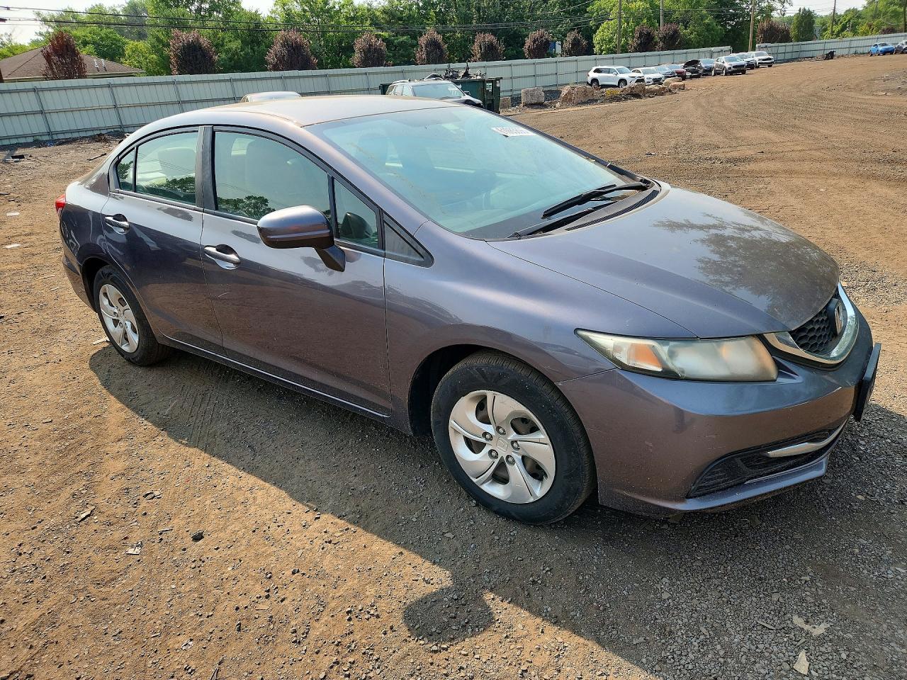 2014 Honda Civic Lx Gray vin: 19XFB2F53EE270499