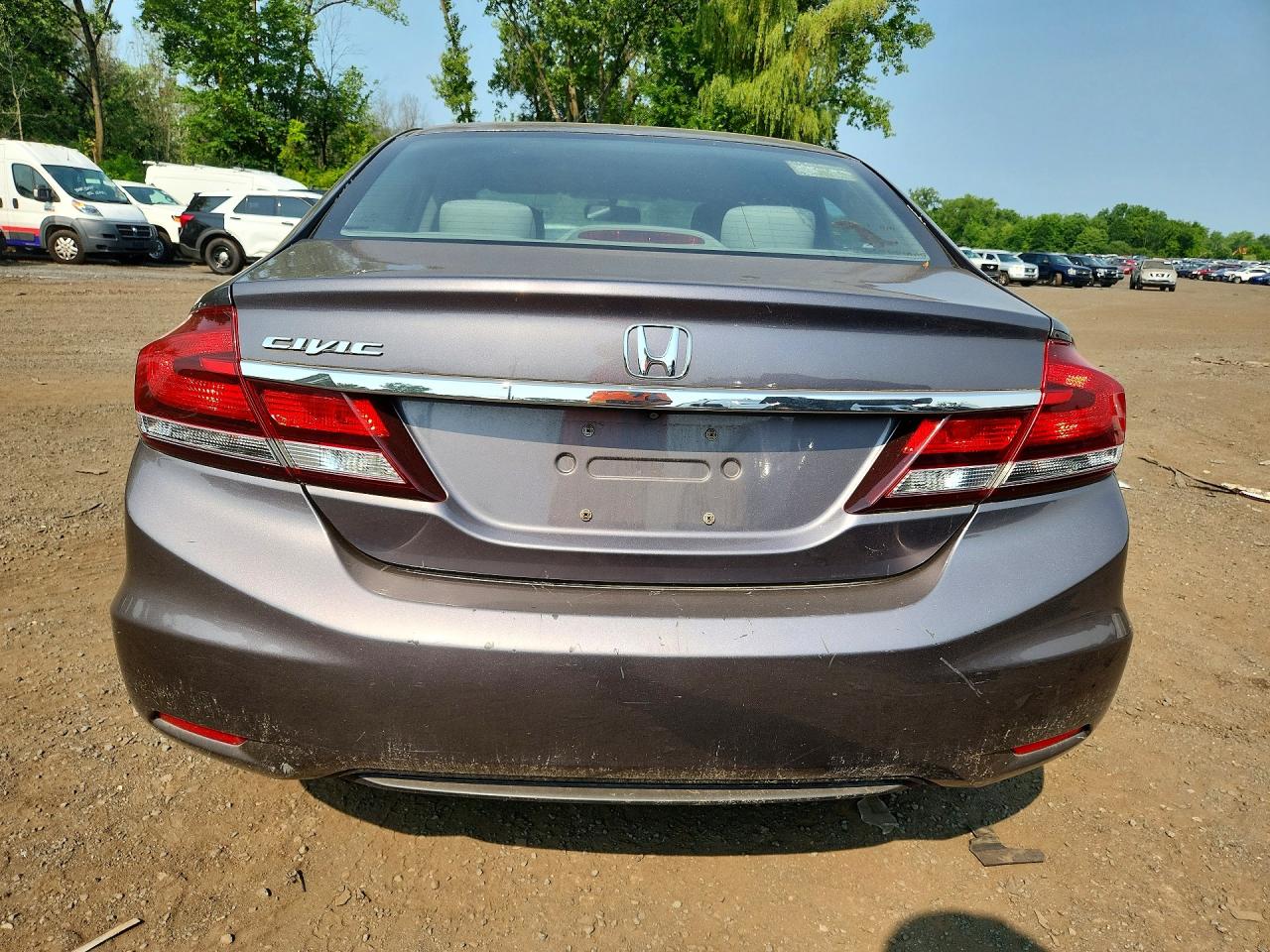 2014 Honda Civic Lx Gray vin: 19XFB2F53EE270499